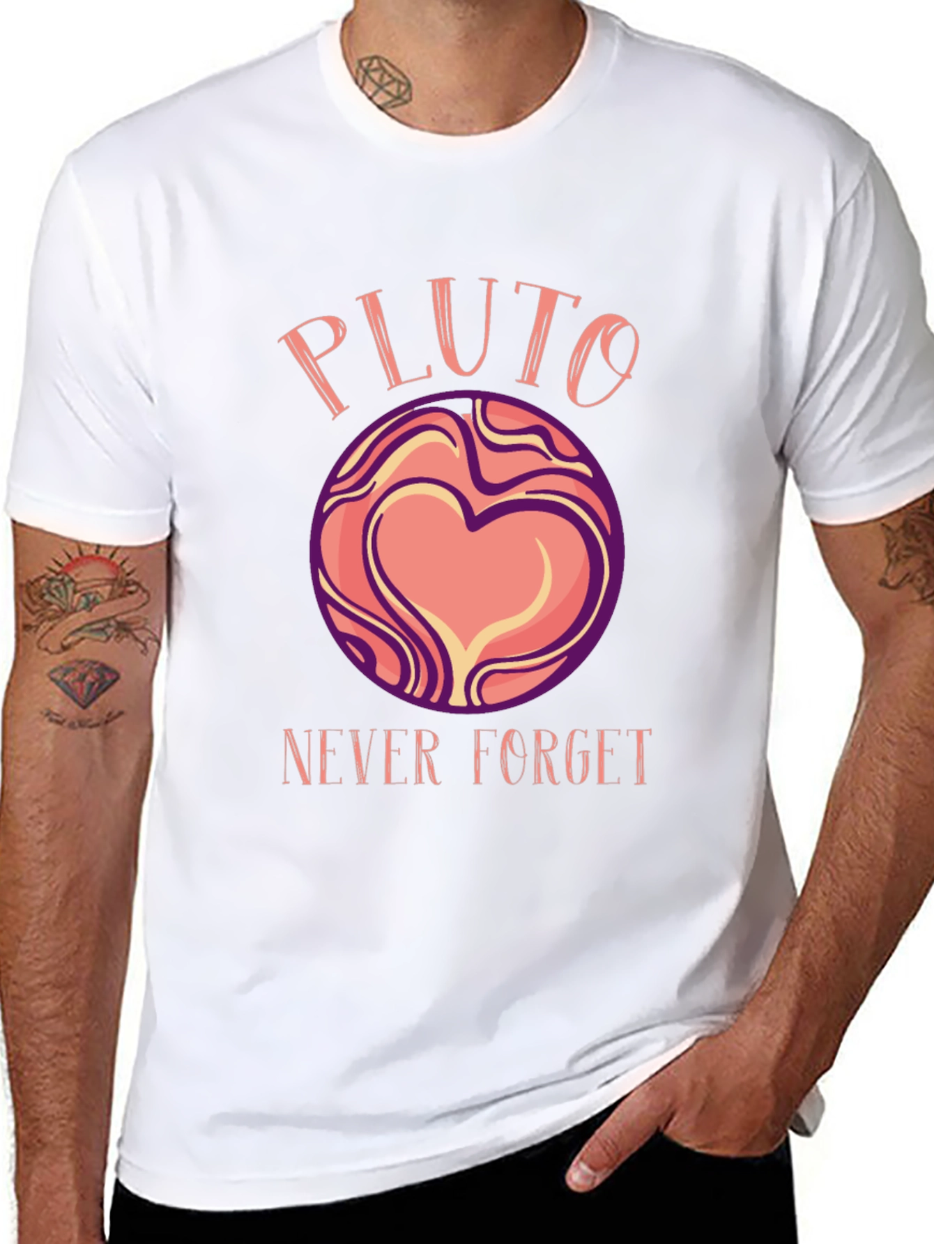 Pluto Never Forget Graphic T-Shirt