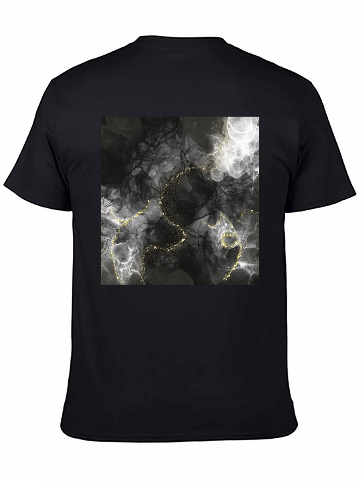 Abstract Gold Vein T-Shirt - Stylish Graphic Tee