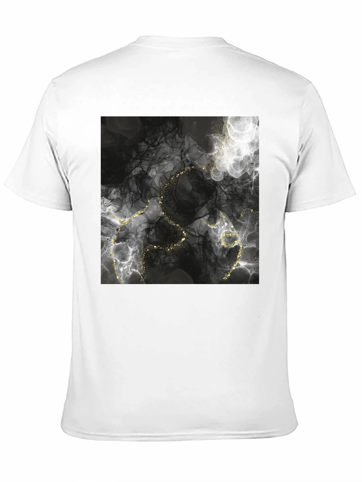 Abstract Gold Vein T-Shirt - Stylish Graphic Tee