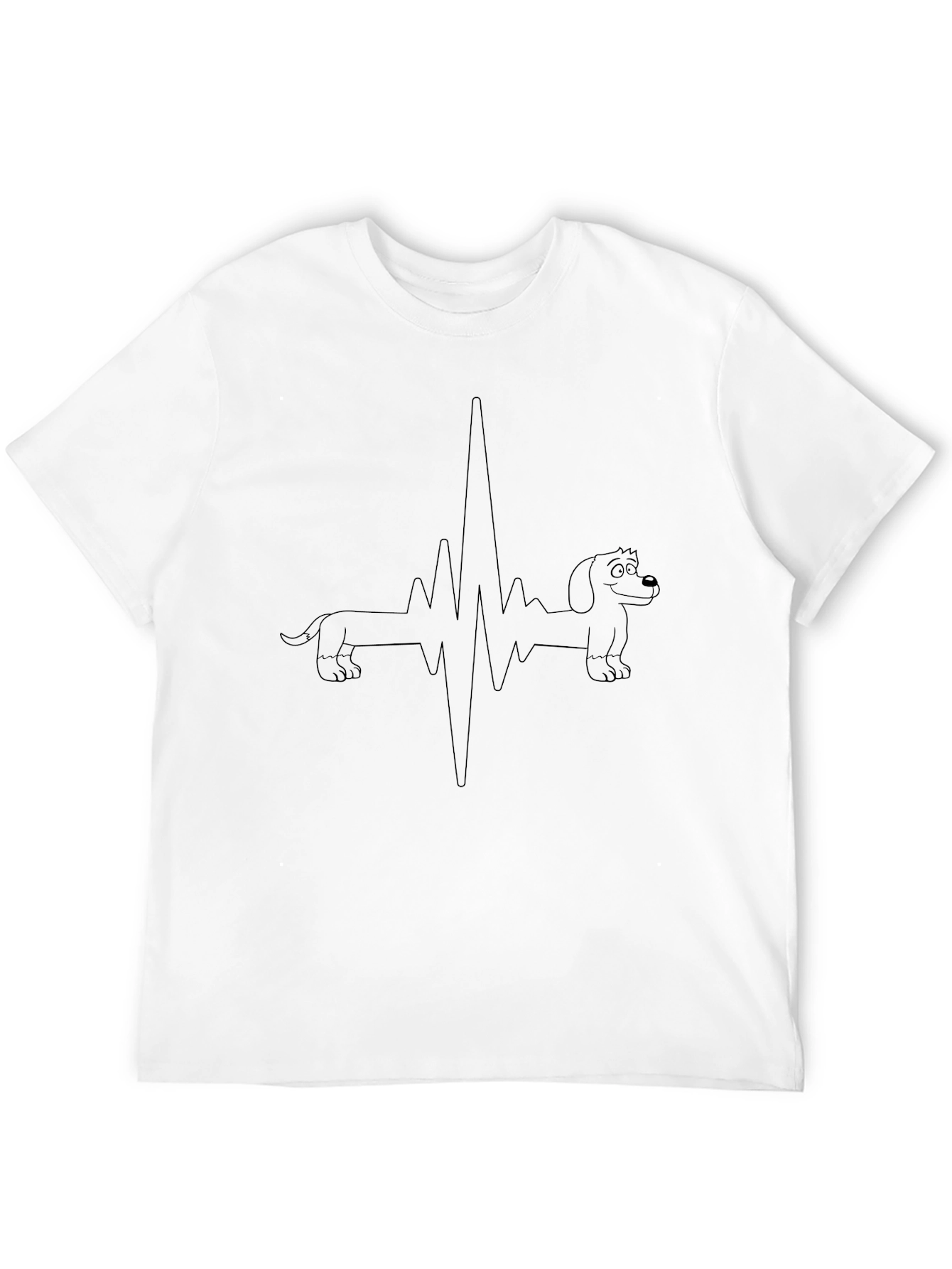 Dachshund Heartbeat Graphic T-Shirt - Unisex