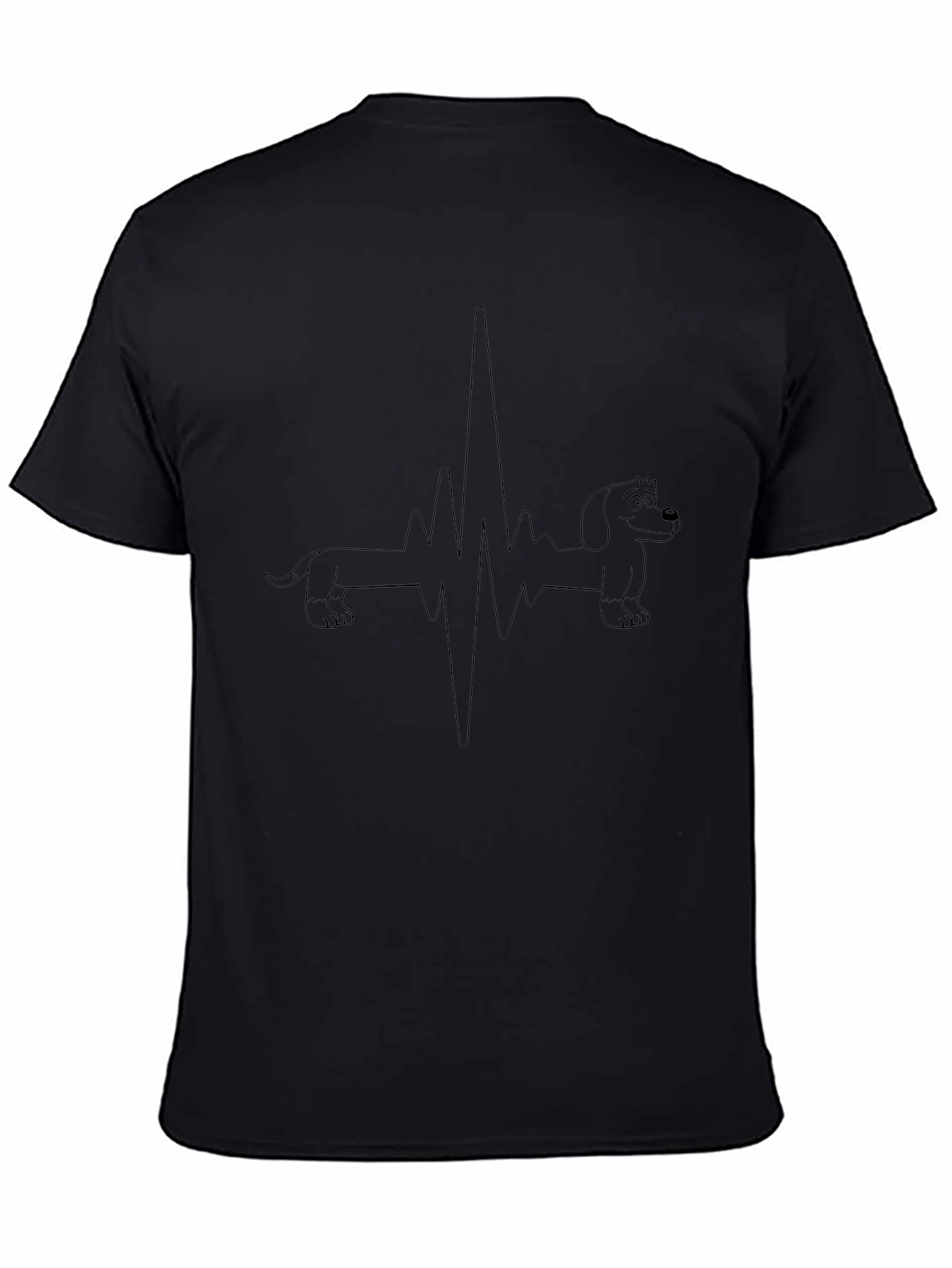 Dachshund Heartbeat Graphic T-Shirt - Unisex