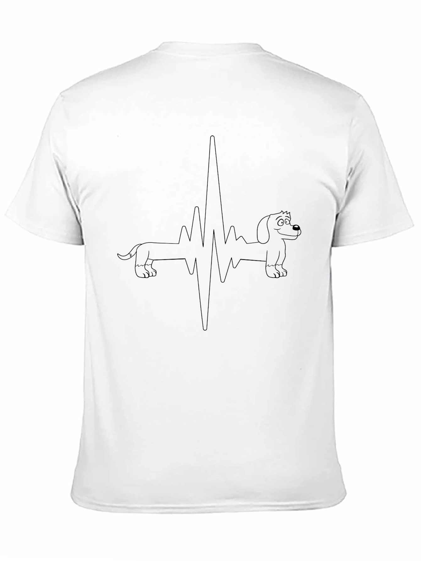 Dachshund Heartbeat Graphic T-Shirt - Unisex