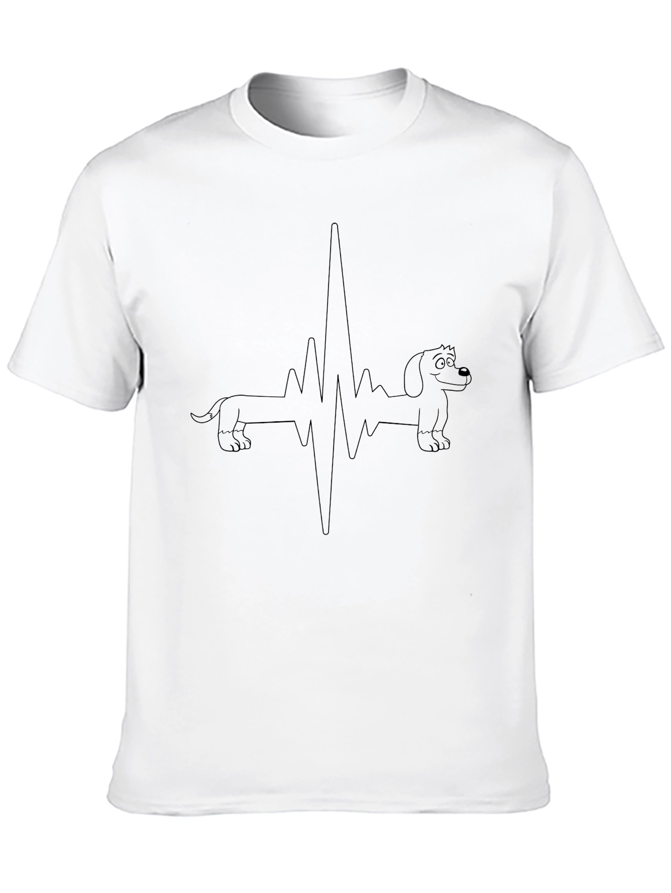 Dachshund Heartbeat Graphic T-Shirt - Unisex