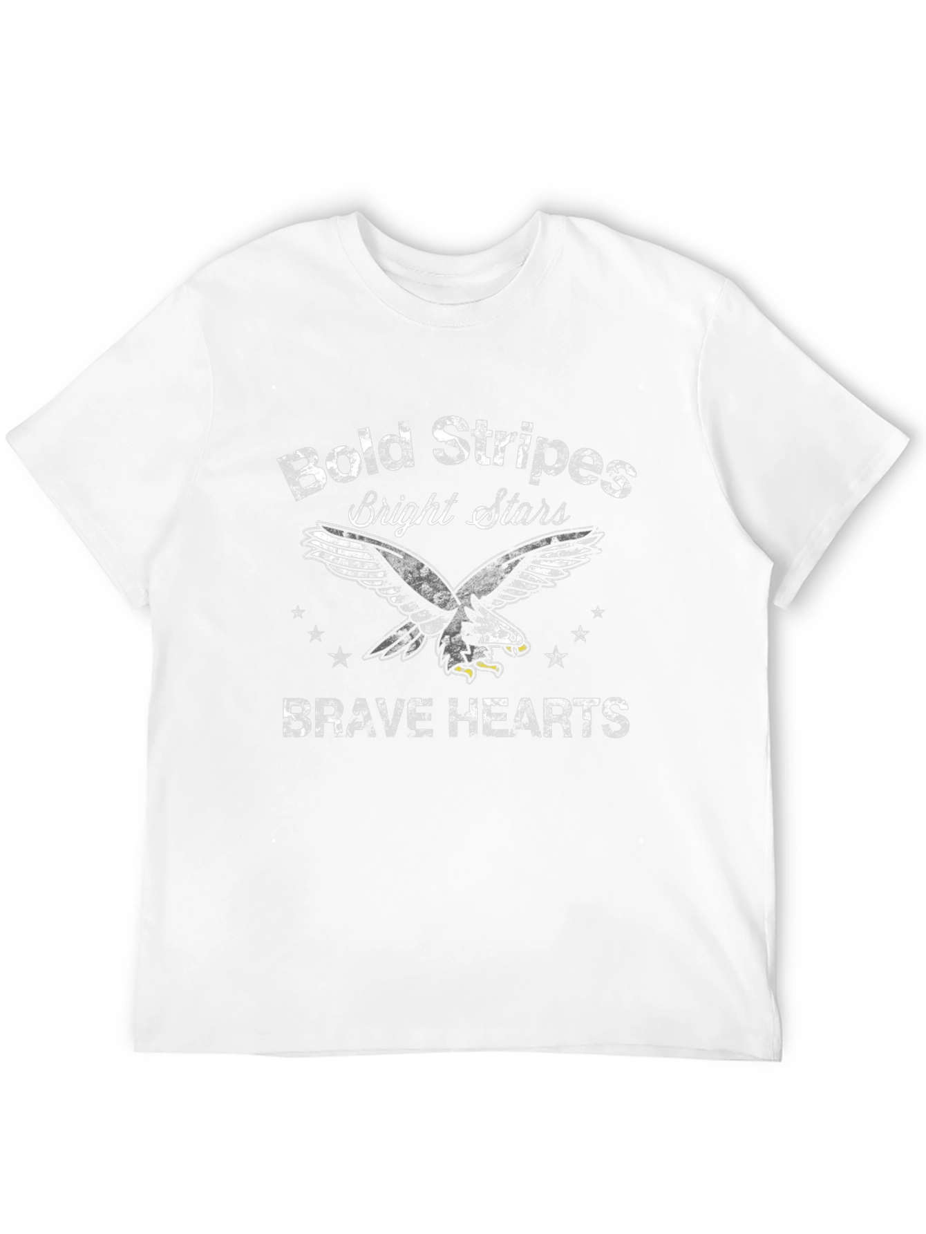 Bold Stripes Bright Stars Brave Hearts T-Shirt
