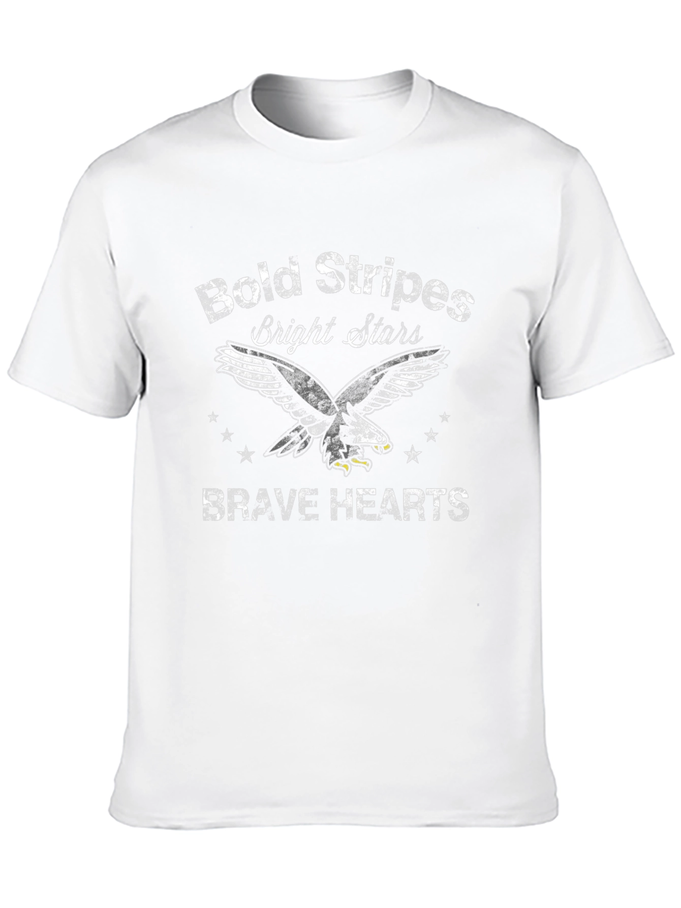 Bold Stripes Bright Stars Brave Hearts T-Shirt