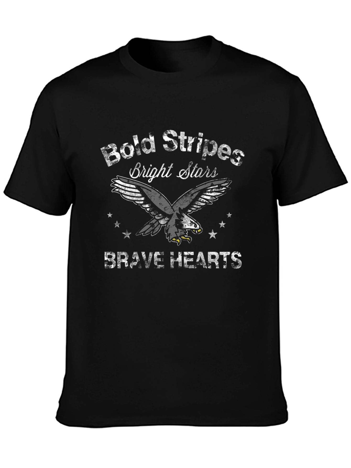 Bold Stripes Bright Stars Brave Hearts T-Shirt
