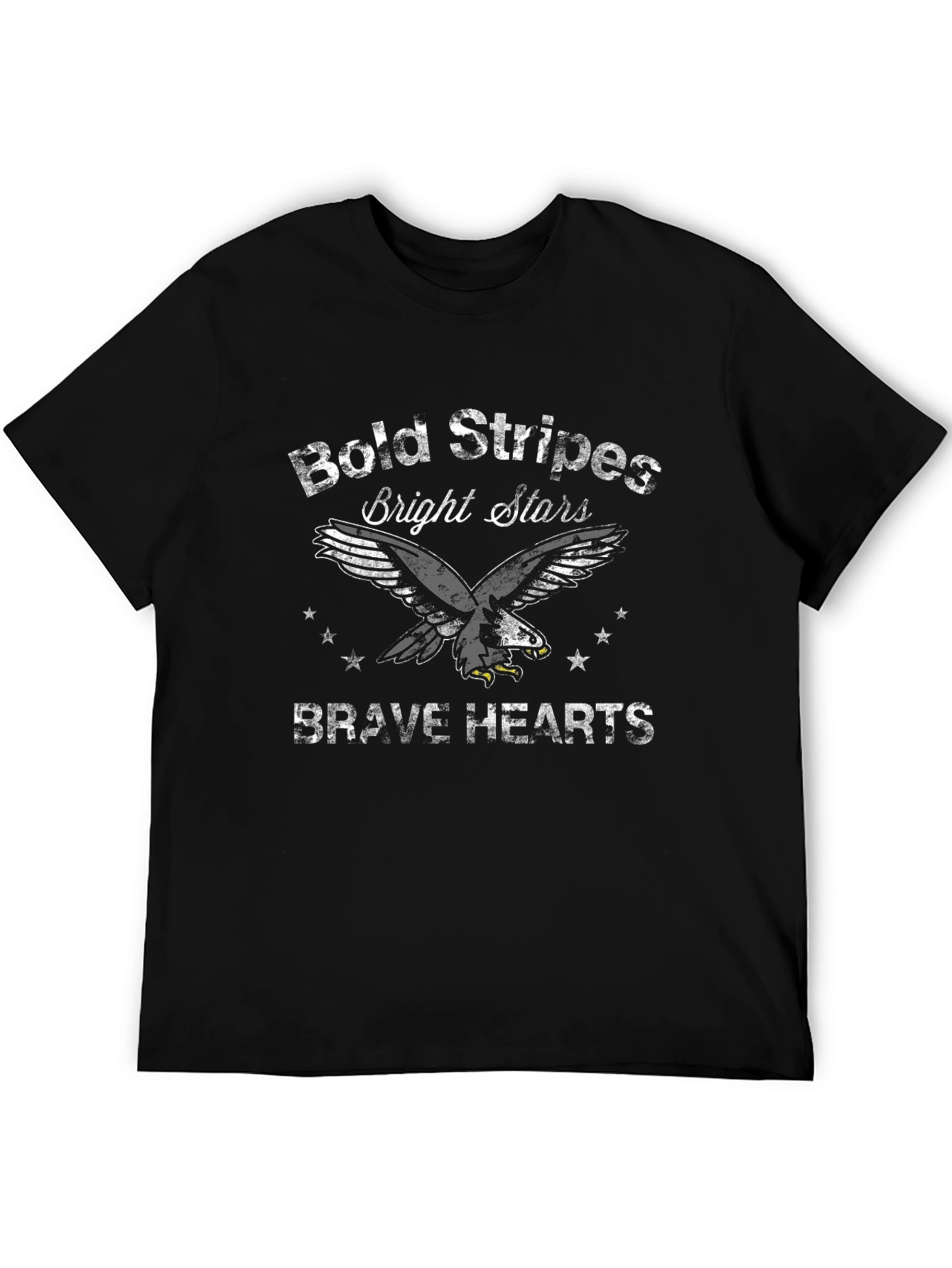 Bold Stripes Bright Stars Brave Hearts T-Shirt