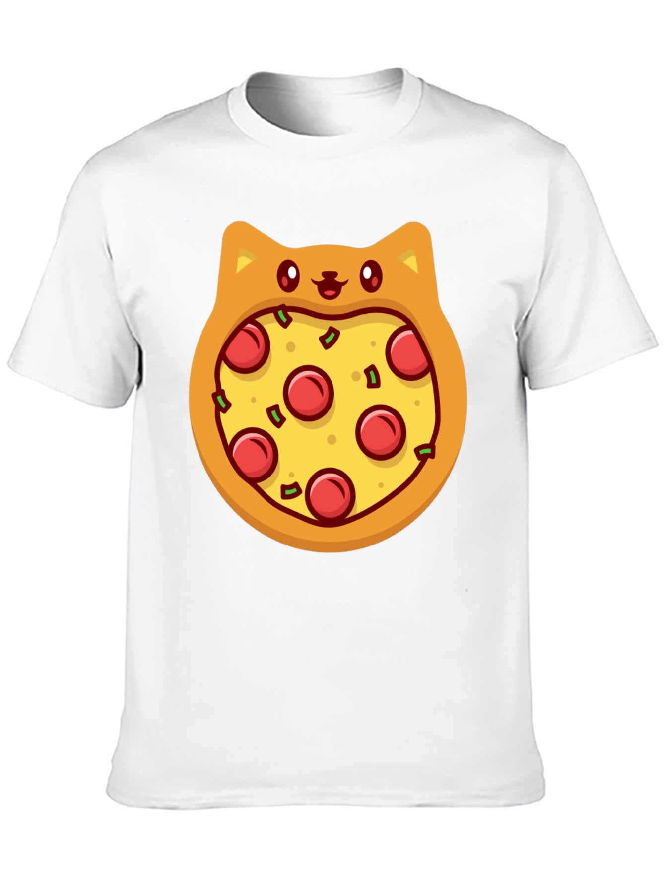 Pizza Cat T-Shirt - Novelty Graphic Tee