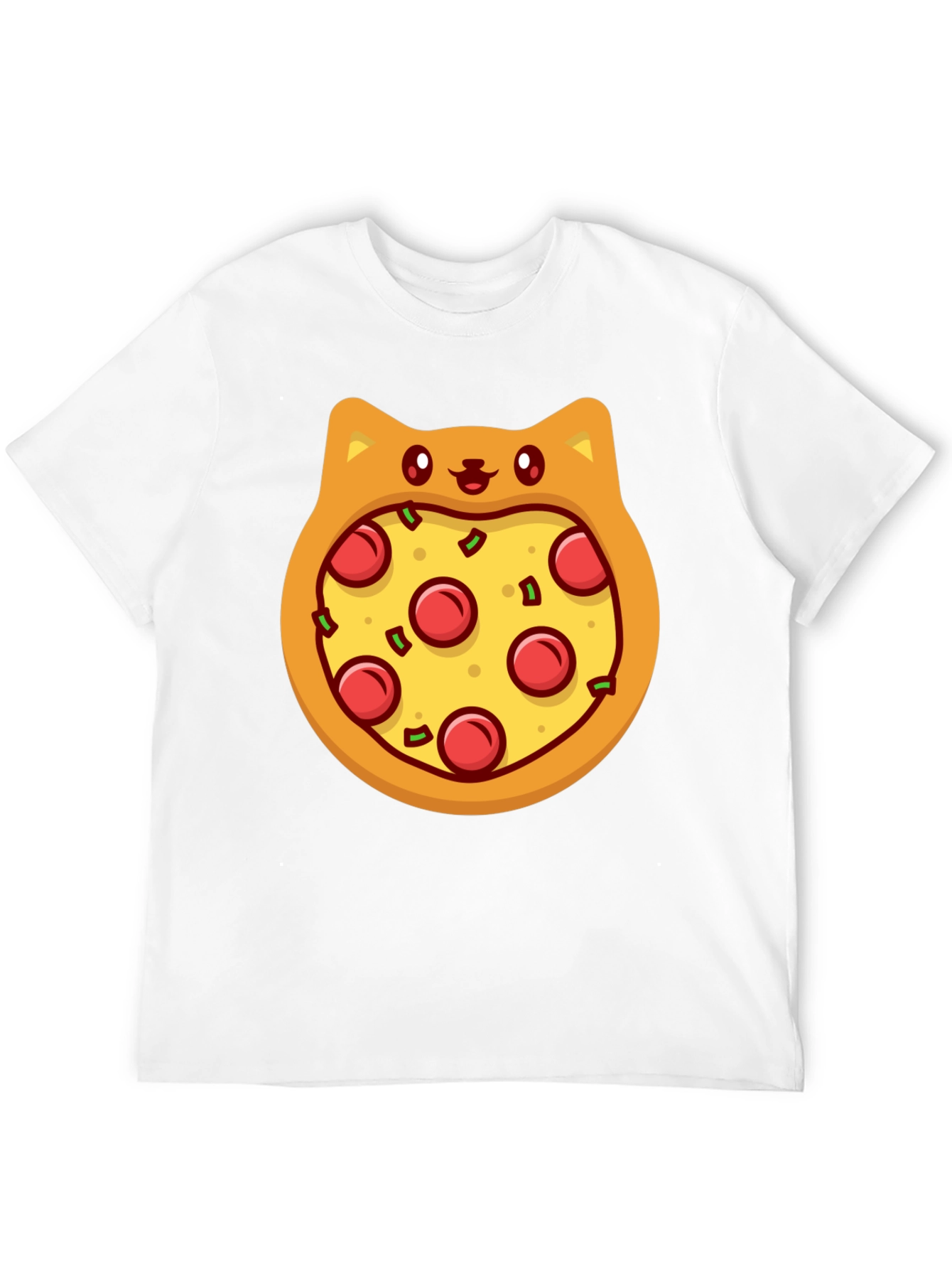 Pizza Cat T-Shirt - Novelty Graphic Tee