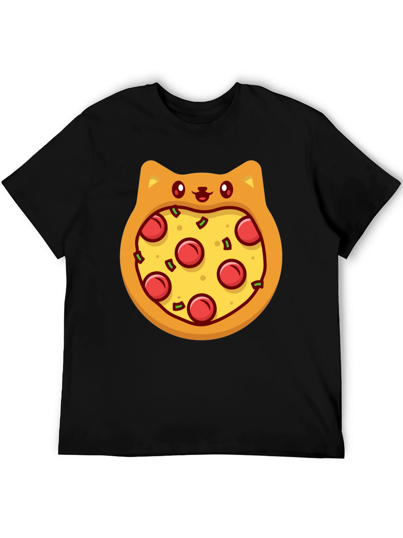 Pizza Cat T-Shirt - Novelty Graphic Tee
