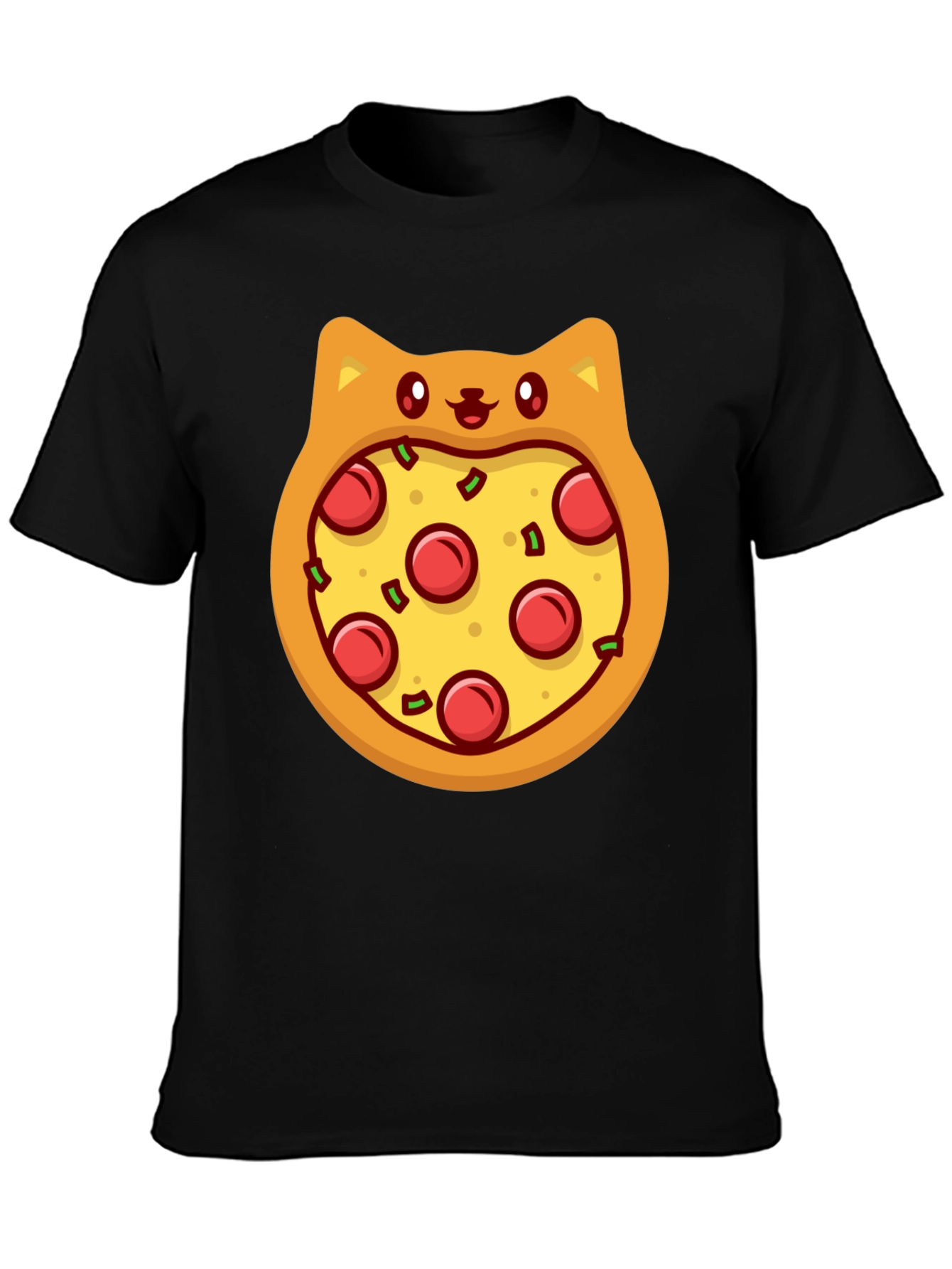 Pizza Cat T-Shirt - Novelty Graphic Tee