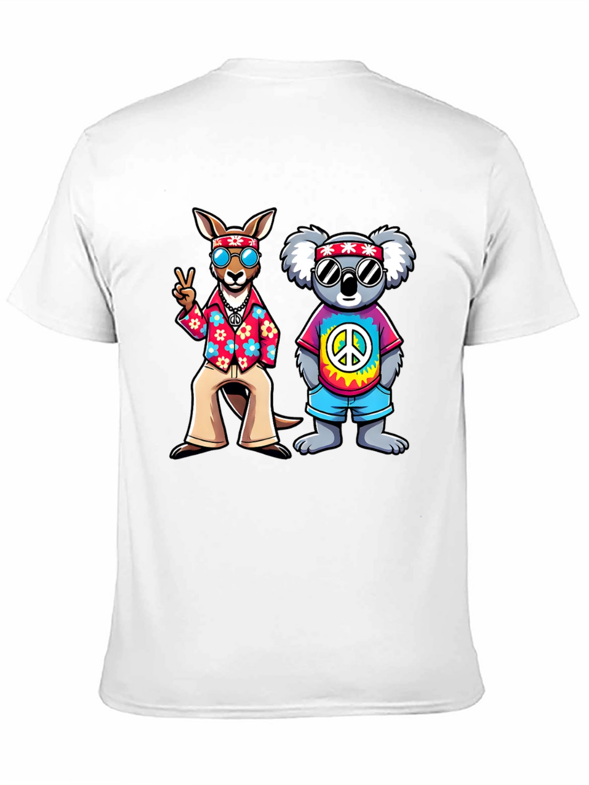 Hippie Kangaroo & Koala Graphic Tee