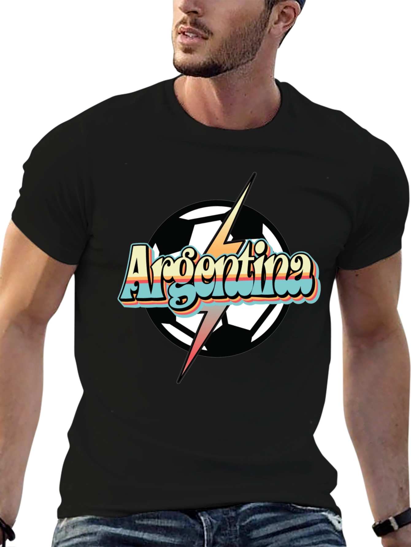 Argentina Soccer T-Shirt Retro Football Fan Tee