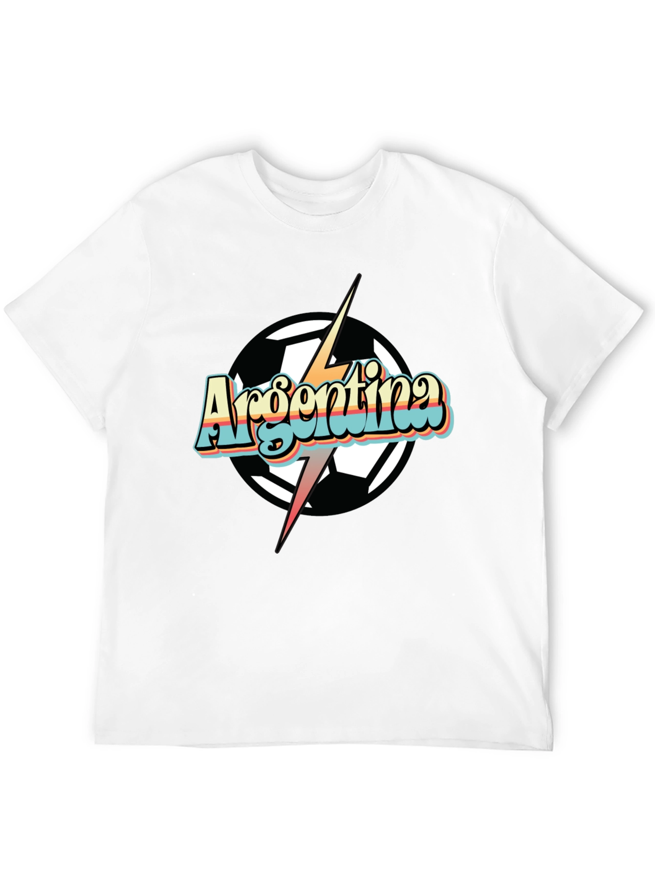 Argentina Soccer T-Shirt Retro Football Fan Tee