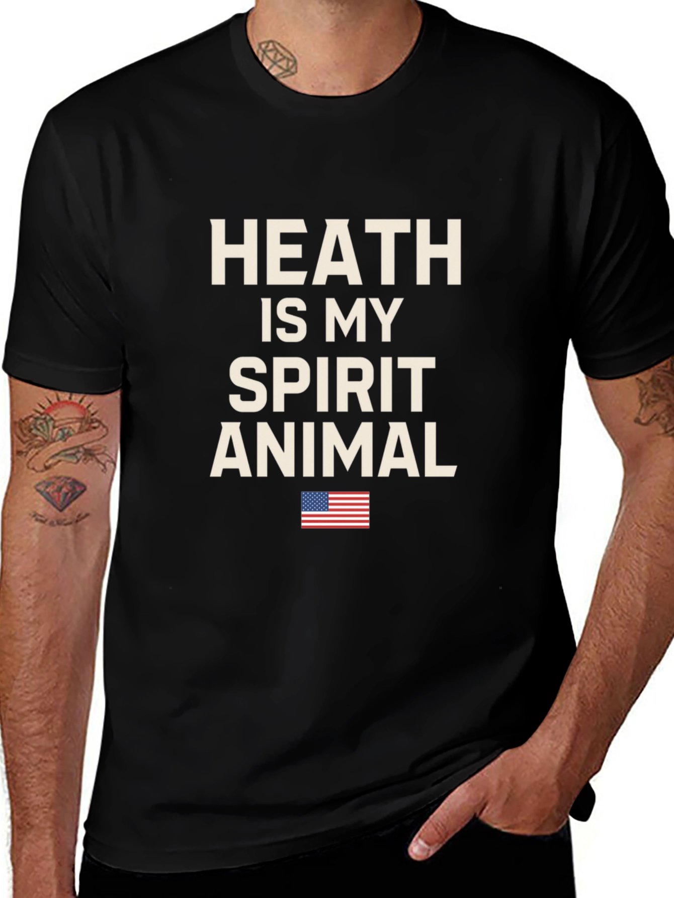 Heath Is My Spirit Animal T-Shirt - Patriotic Design