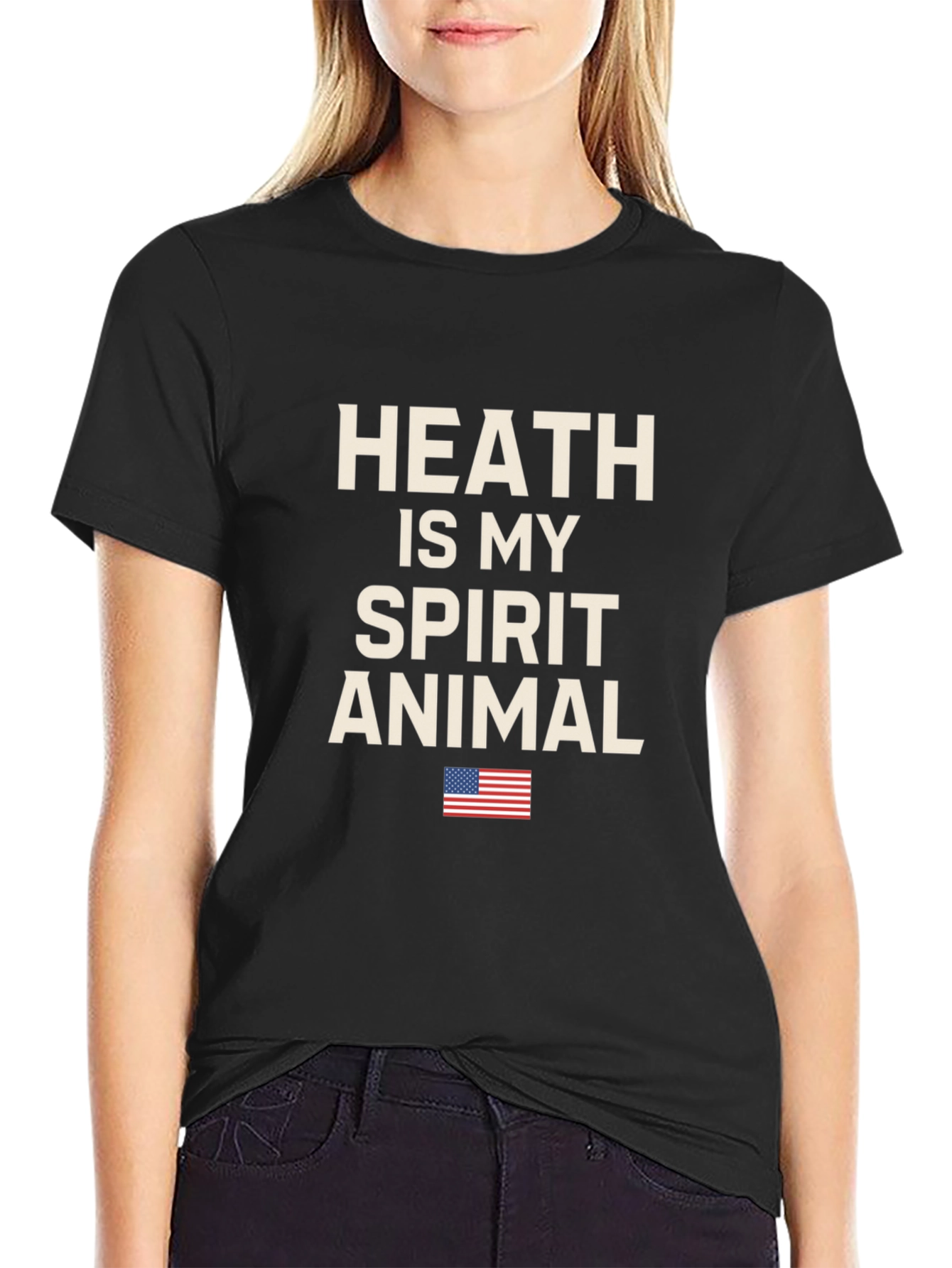 Heath Is My Spirit Animal T-Shirt - Patriotic Design