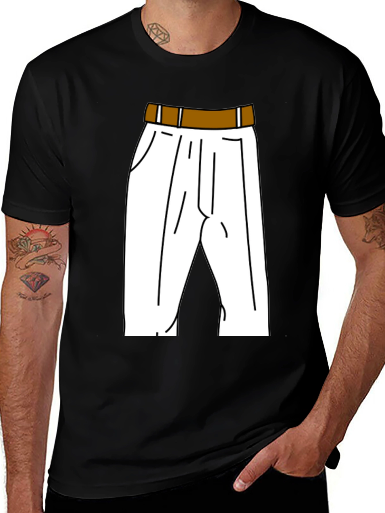 Funny Pants T-Shirt - Cartoon Style Apparel