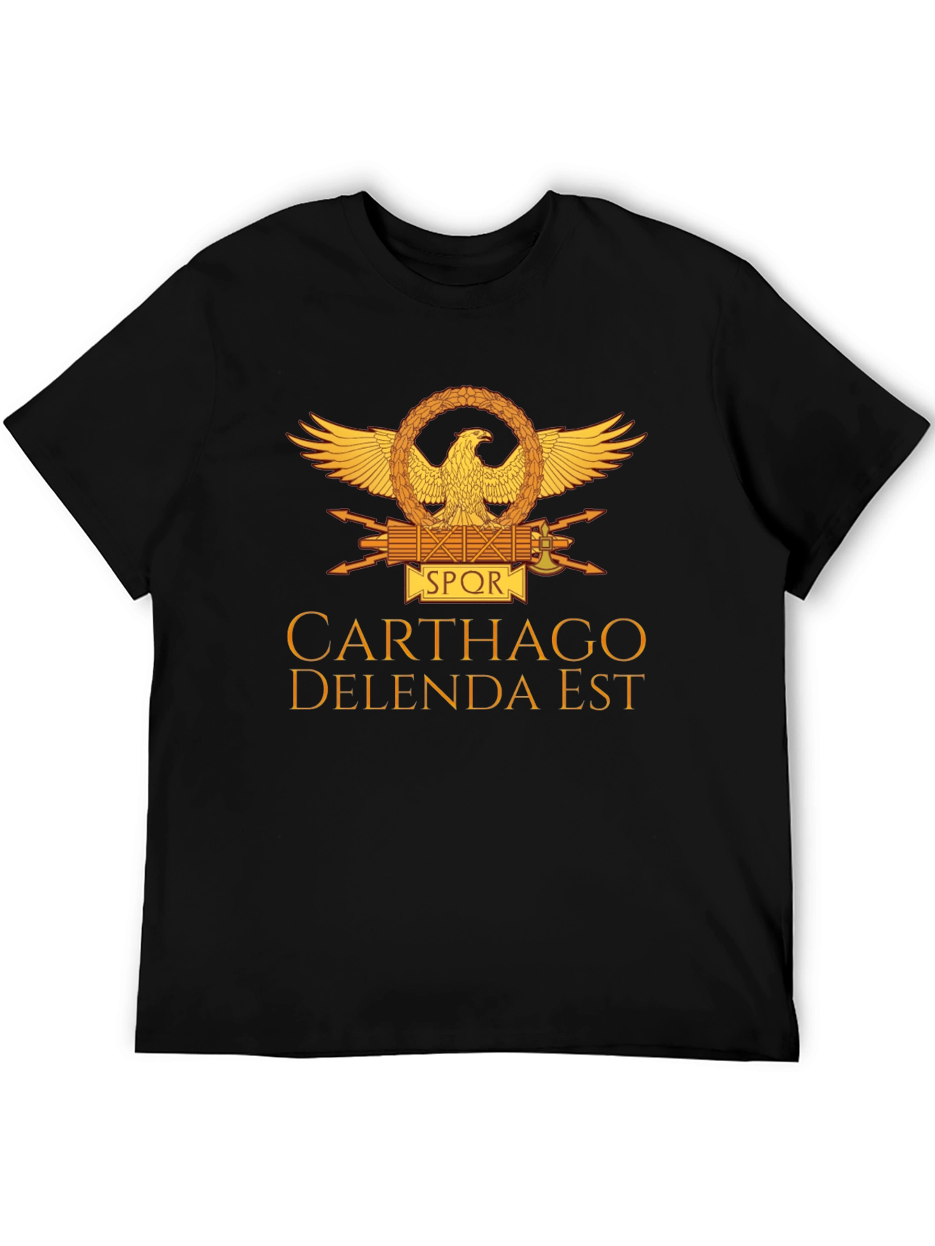 Carthago Delenda Est T-Shirt - Black Roman Empire Tee