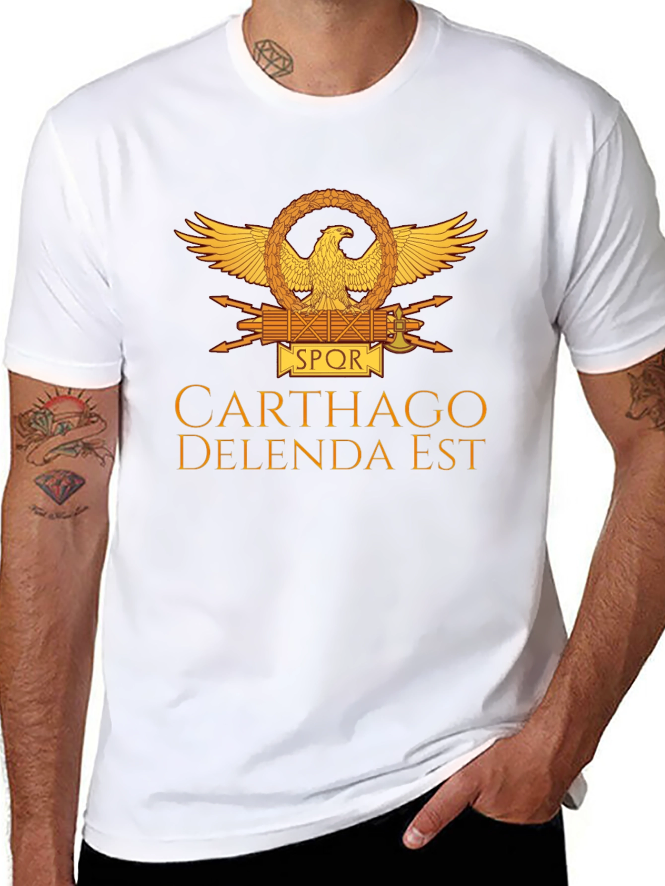 Carthago Delenda Est T-Shirt - Black Roman Empire Tee