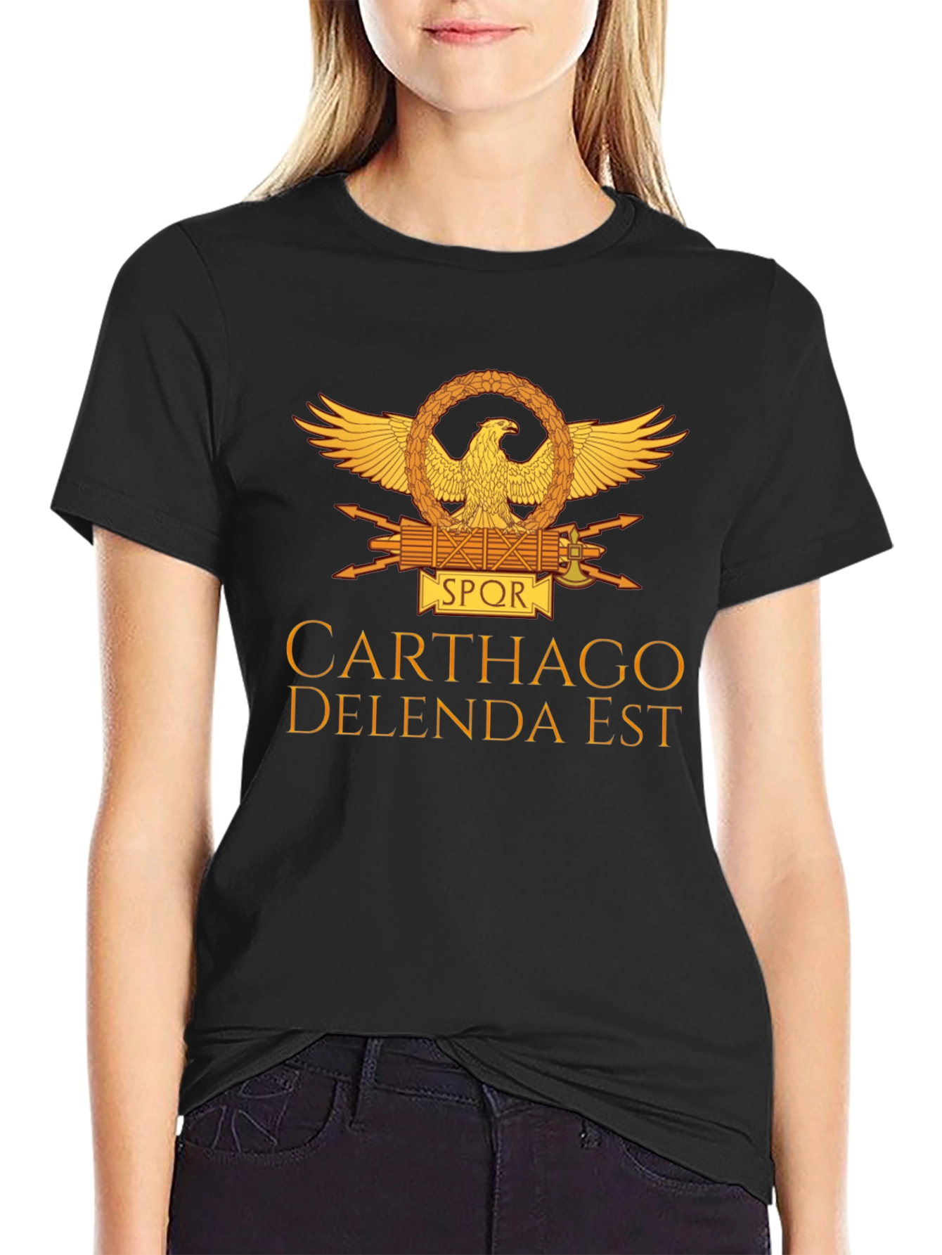 Carthago Delenda Est T-Shirt - Black Roman Empire Tee