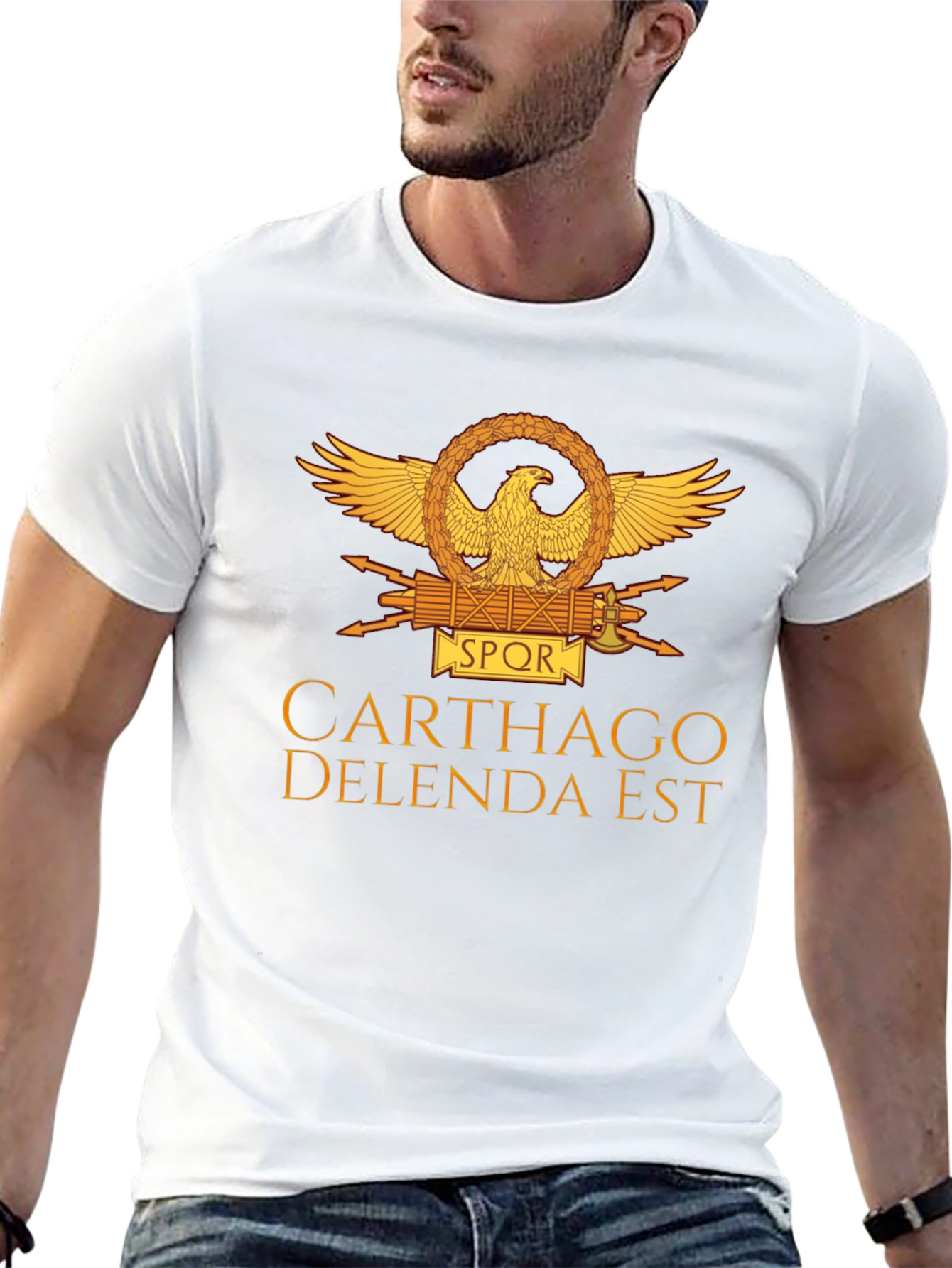 Carthago Delenda Est T-Shirt - Black Roman Empire Tee