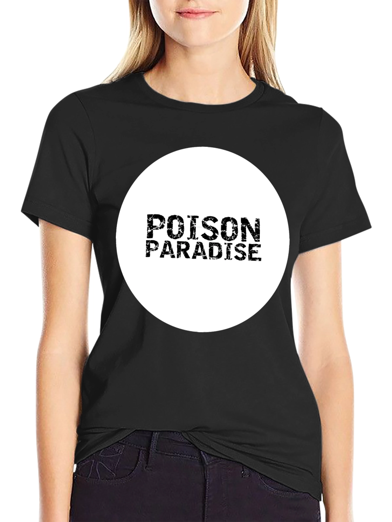 Poison Paradise Black T-Shirt - Stylish Graphic Tee