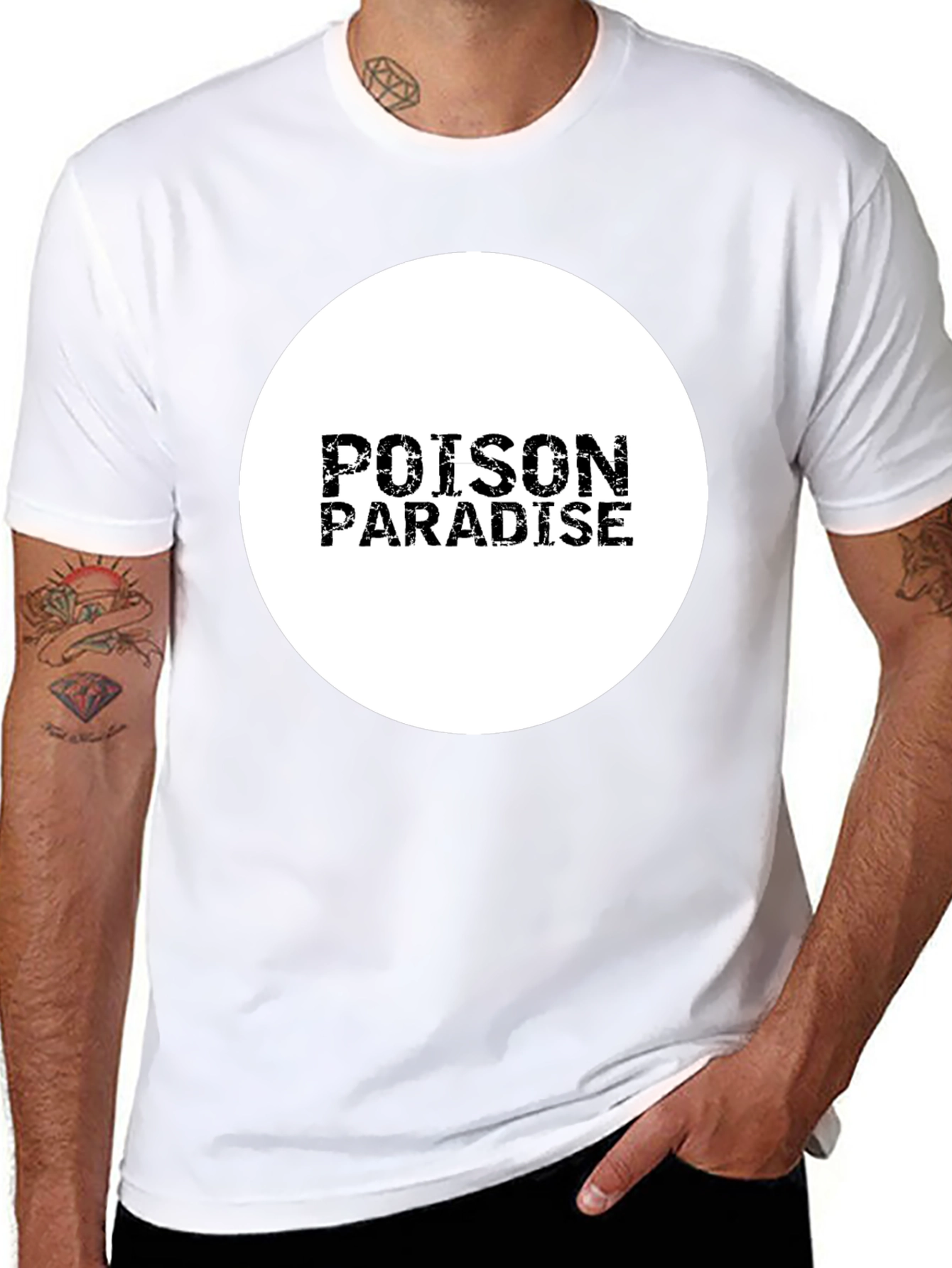 Poison Paradise Black T-Shirt - Stylish Graphic Tee