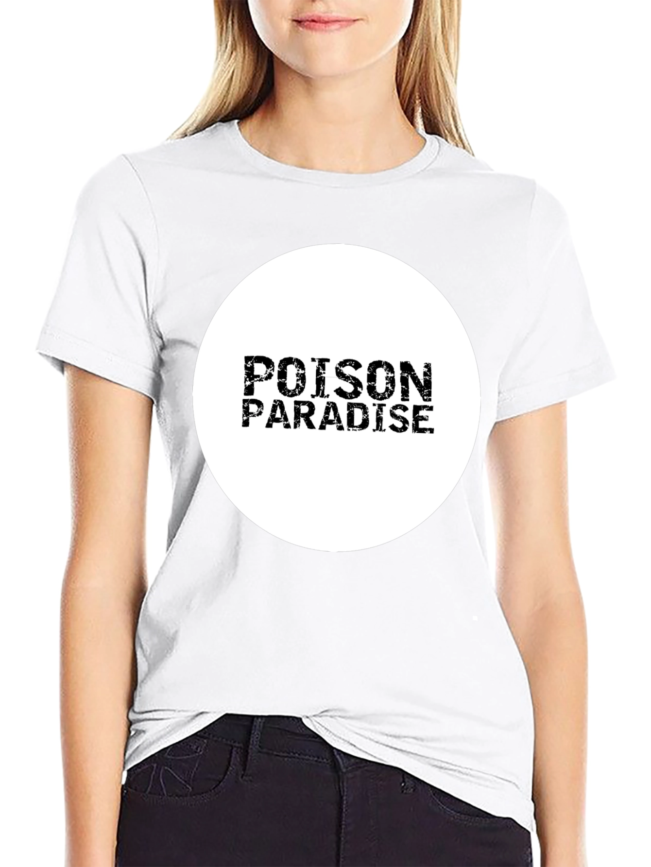 Poison Paradise Black T-Shirt - Stylish Graphic Tee