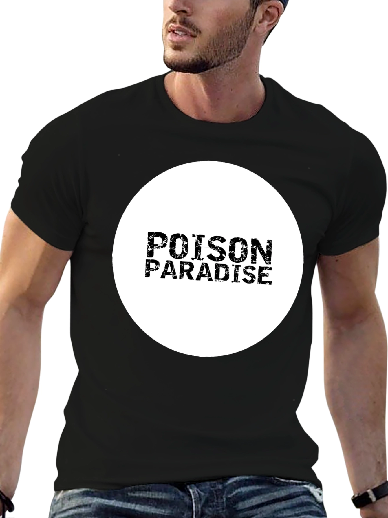 Poison Paradise Black T-Shirt - Stylish Graphic Tee