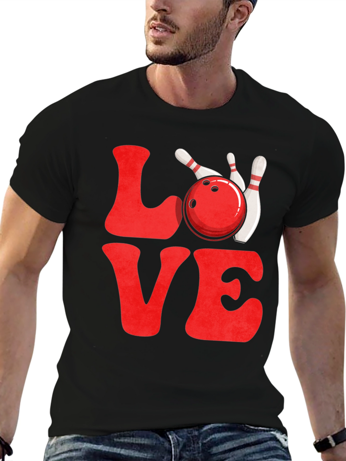 Love Bowling Graphic T-Shirt