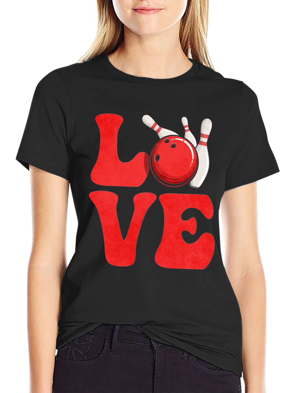 Love Bowling Graphic T-Shirt