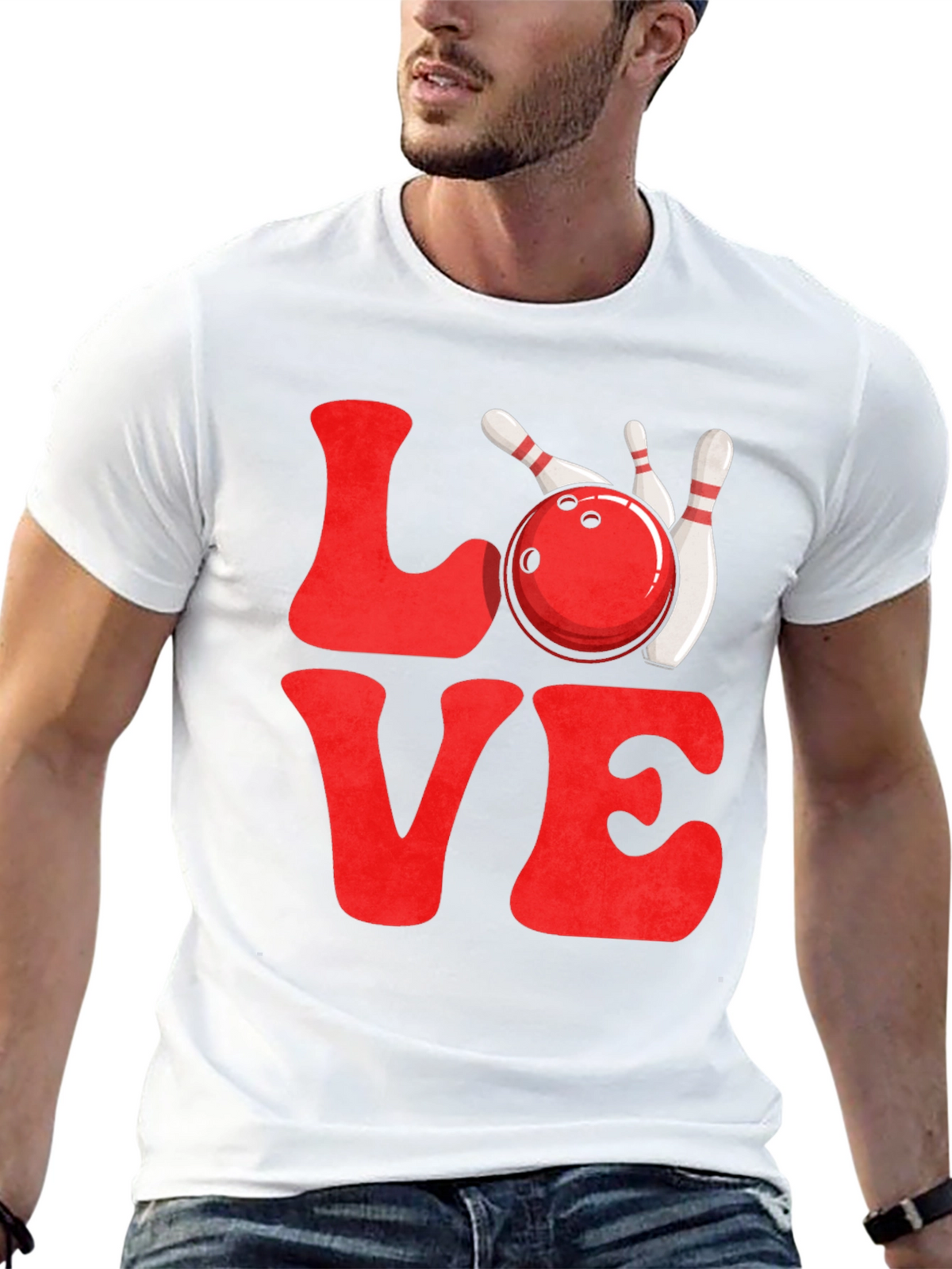 Love Bowling Graphic T-Shirt