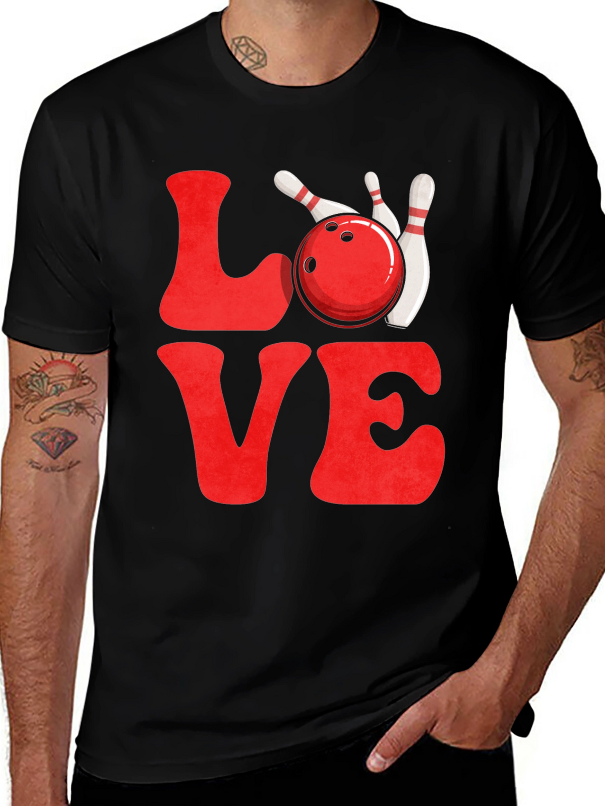 Love Bowling Graphic T-Shirt