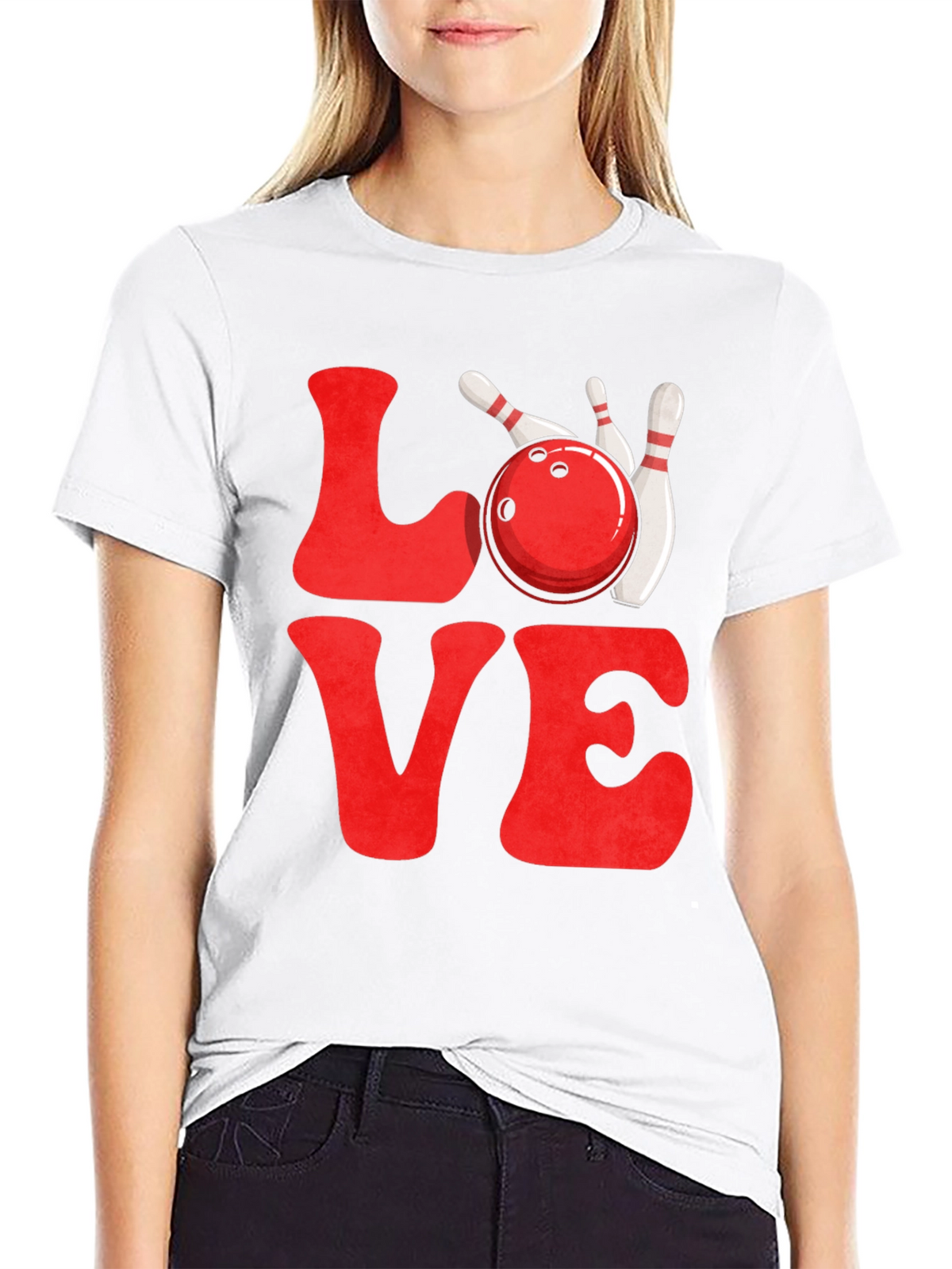 Love Bowling Graphic T-Shirt
