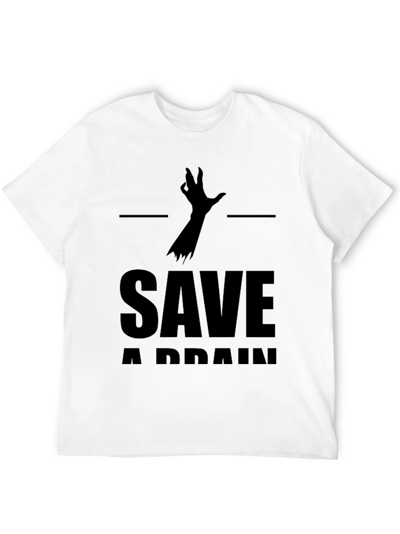Save a Brain T-Shirt - Zombie Humor Tee