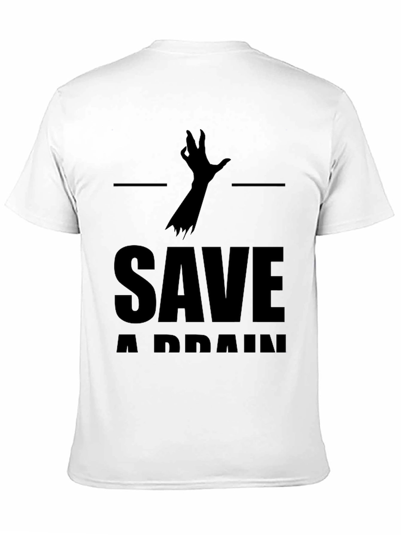 Save a Brain T-Shirt - Zombie Humor Tee