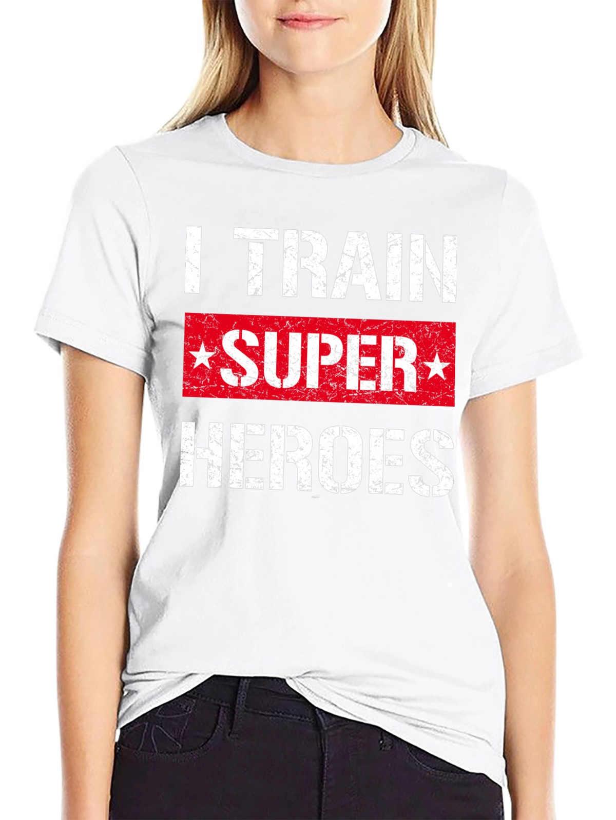 I Train Super Heroes T-Shirt - Black
