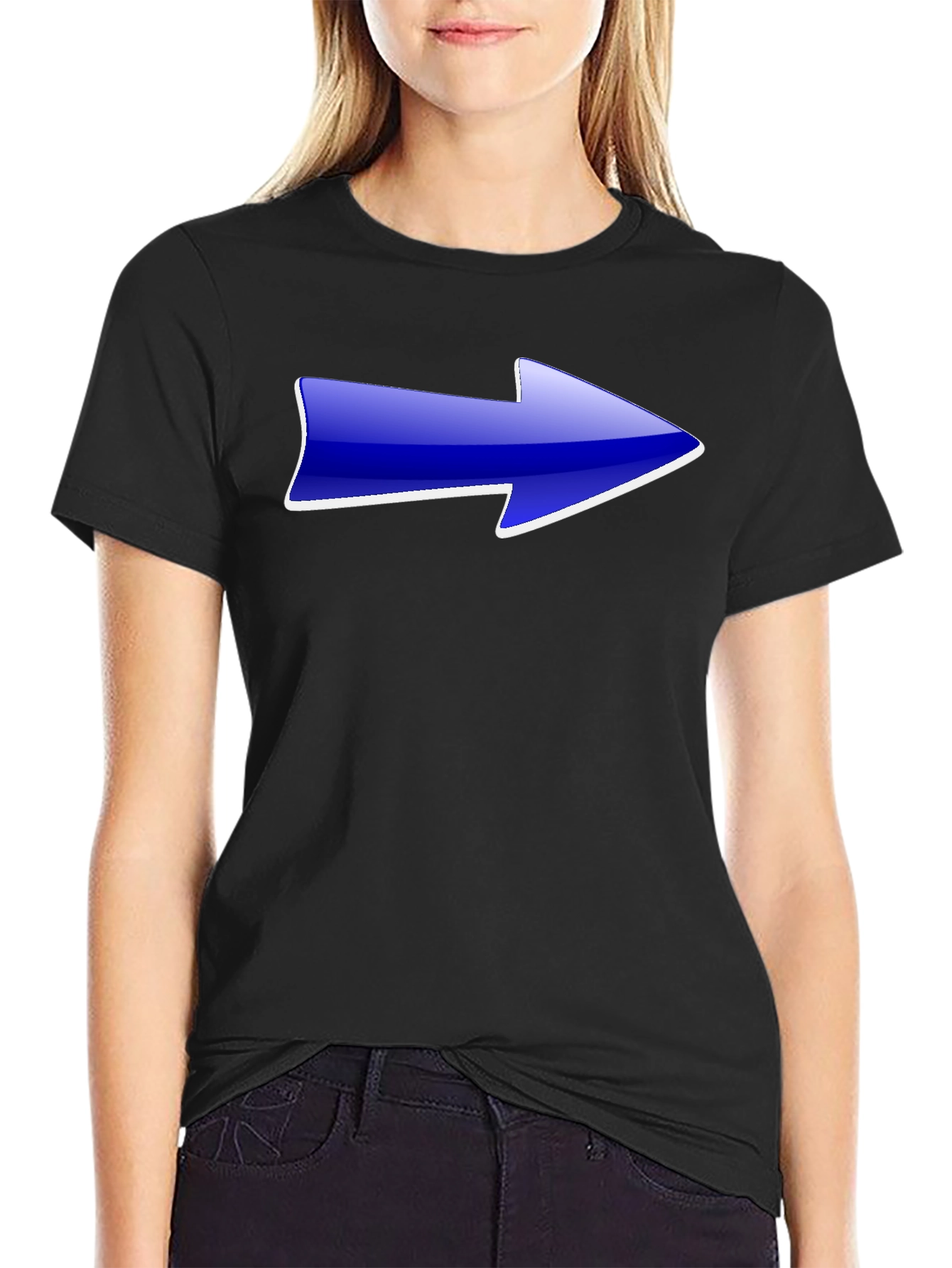 Arrow Graphic Black T-Shirt