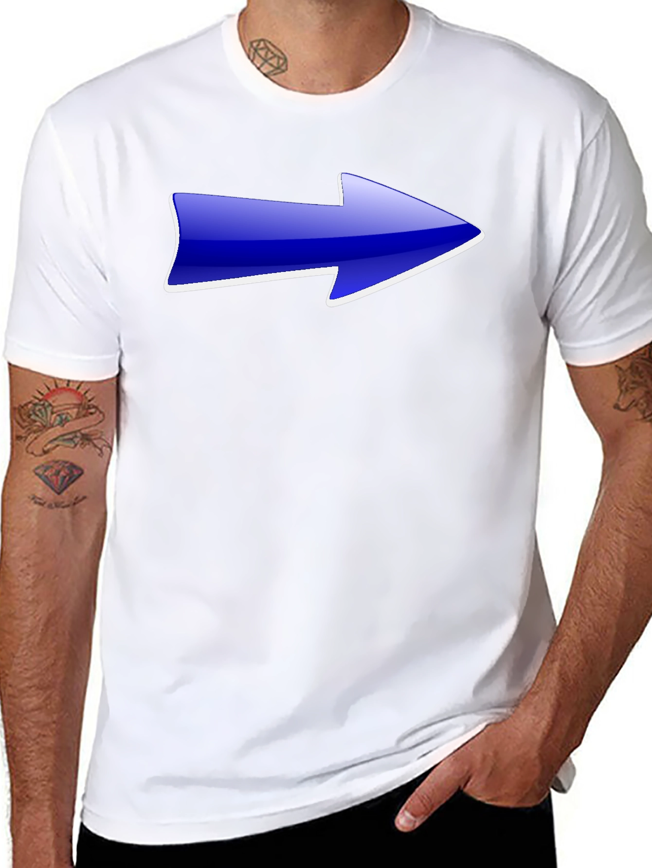 Arrow Graphic Black T-Shirt