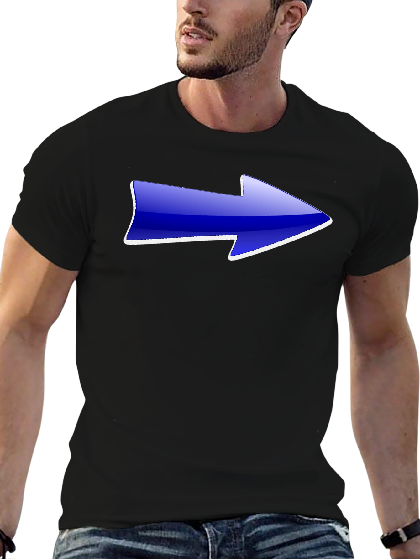 Arrow Graphic Black T-Shirt