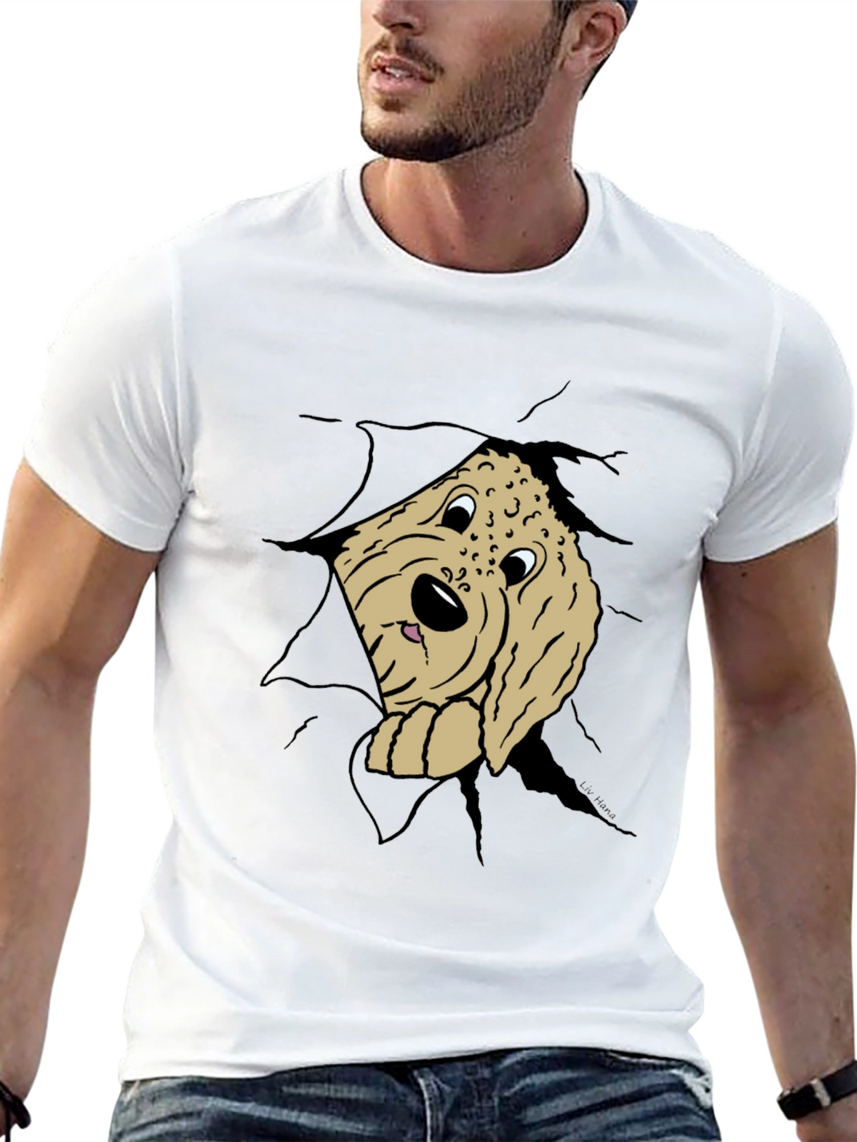 Dog Peek-a-Boo T-Shirt