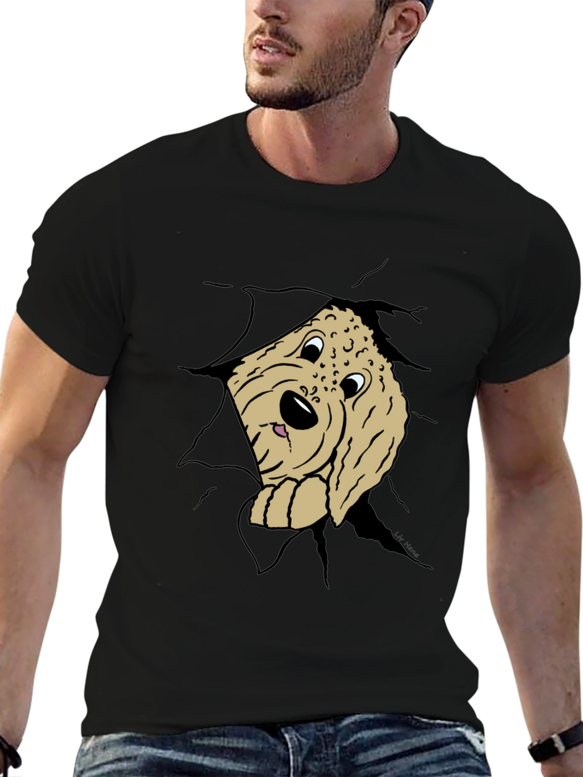 Dog Peek-a-Boo T-Shirt