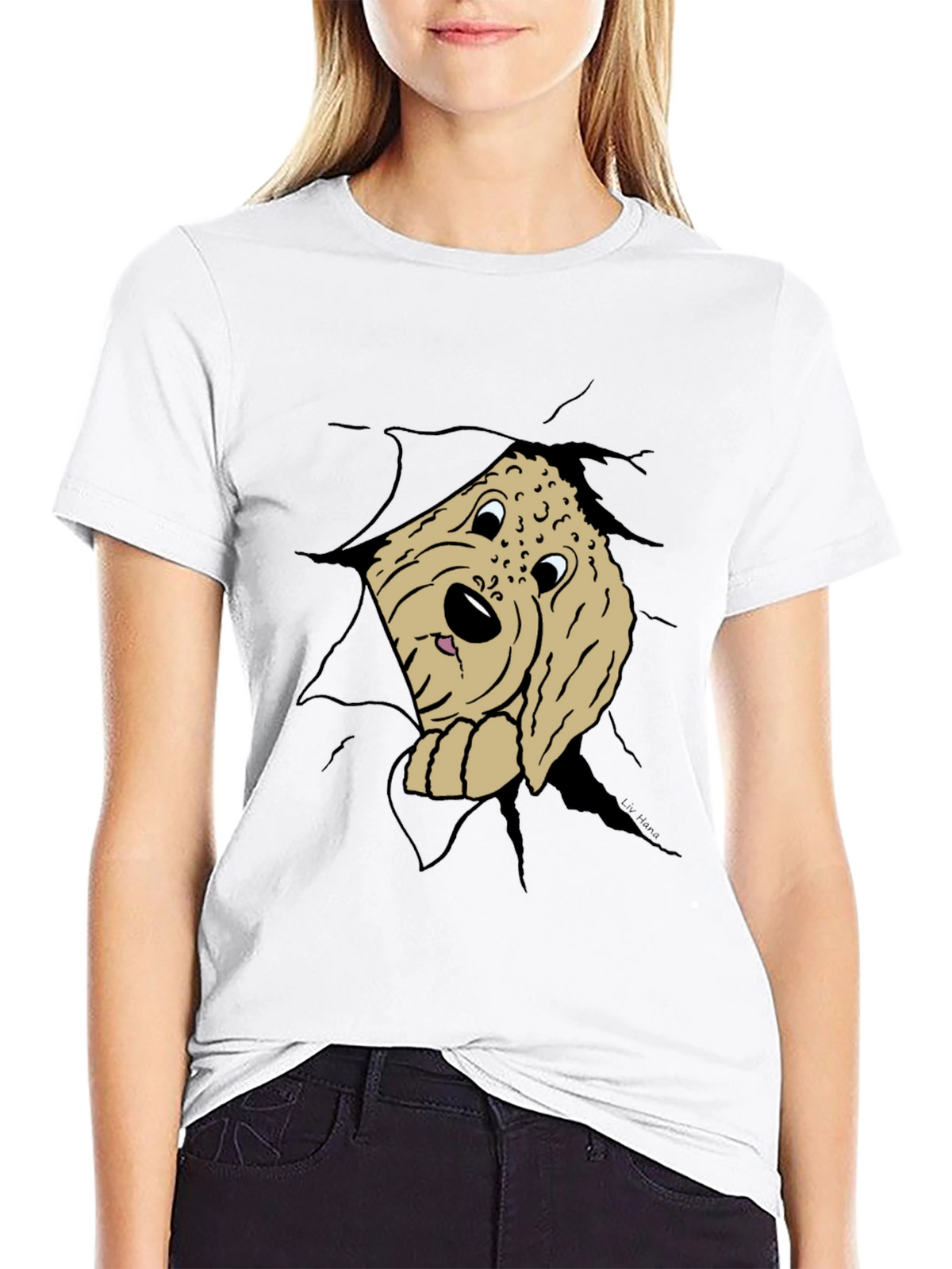 Dog Peek-a-Boo T-Shirt