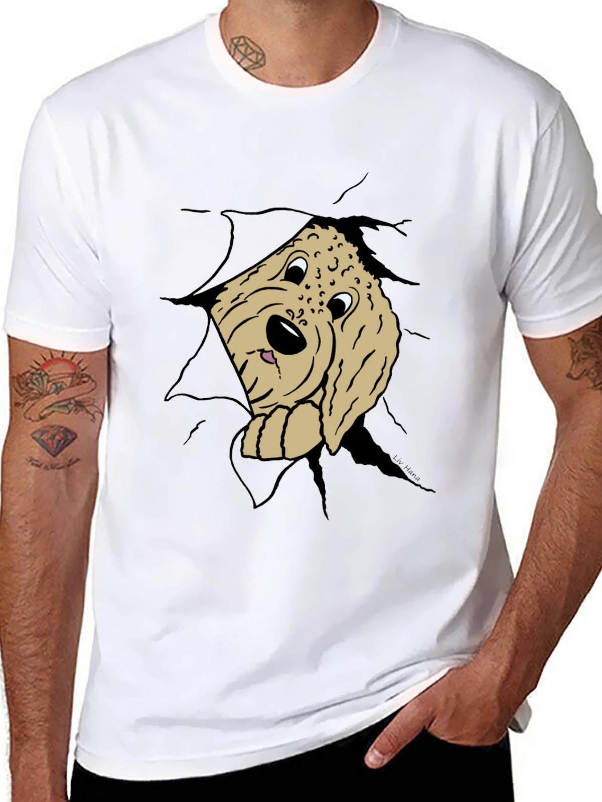 Dog Peek-a-Boo T-Shirt