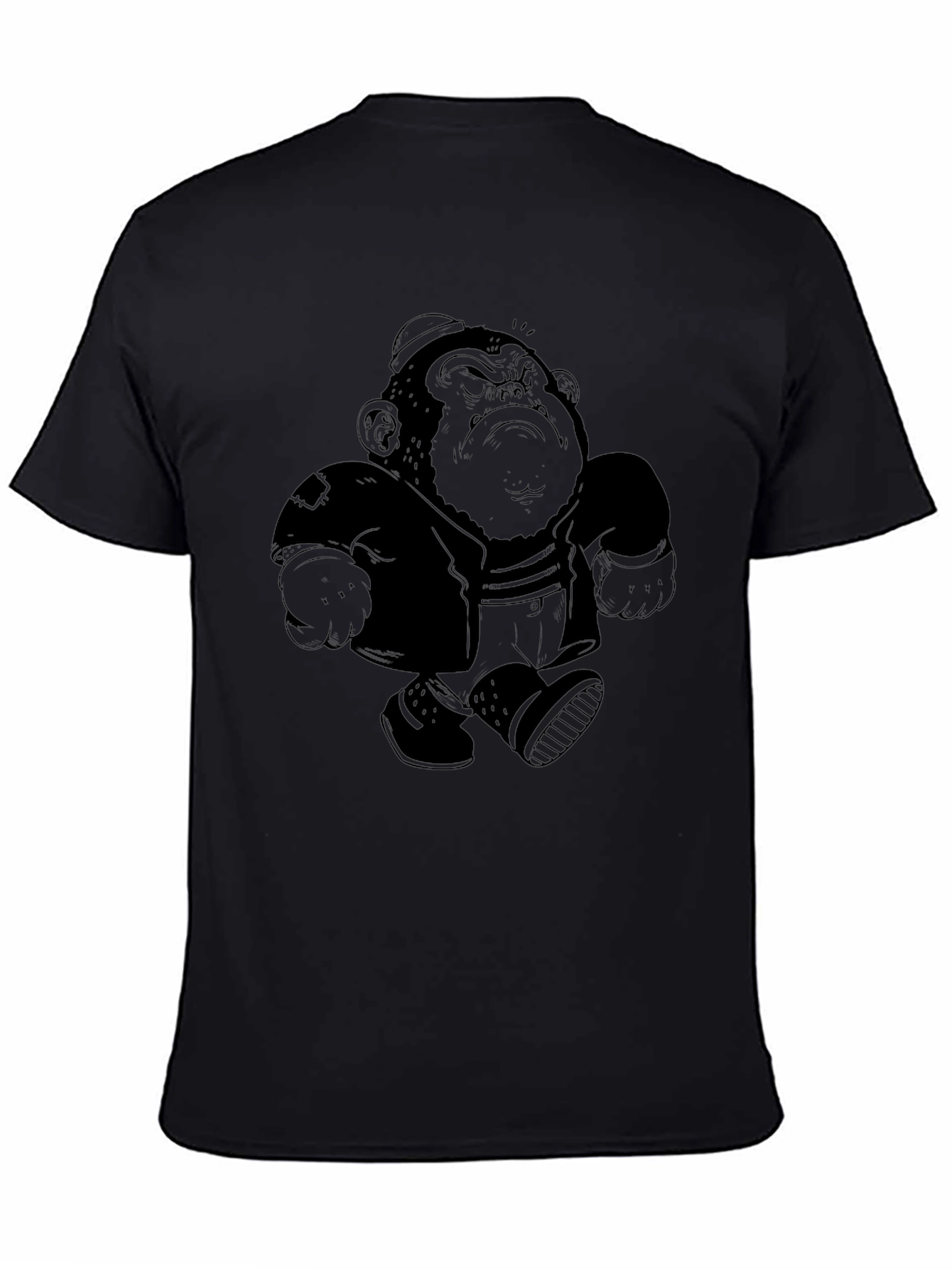 Cool Monkey Graphic Tee - Mens Black T-Shirt