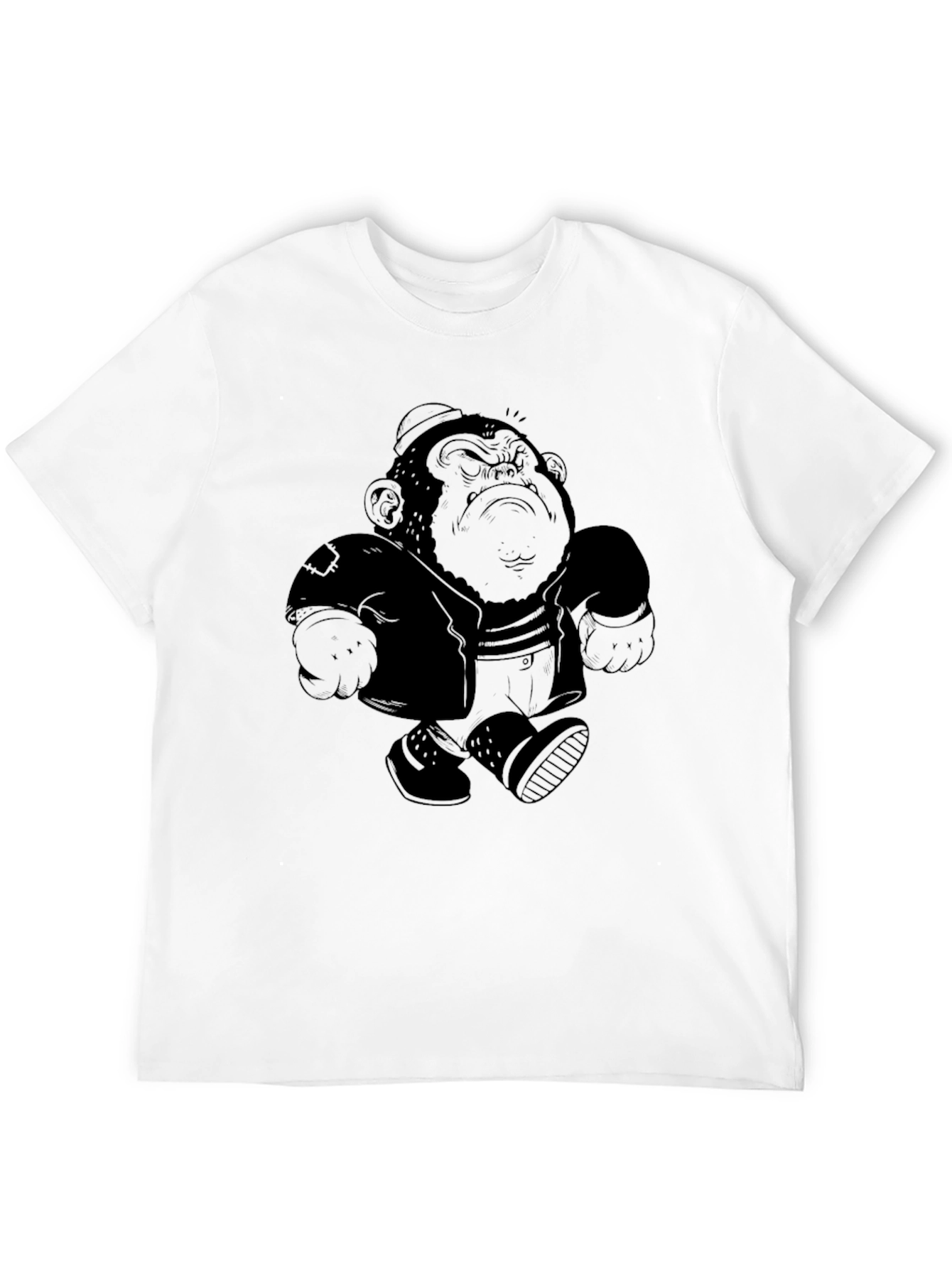 Cool Monkey Graphic Tee - Mens Black T-Shirt