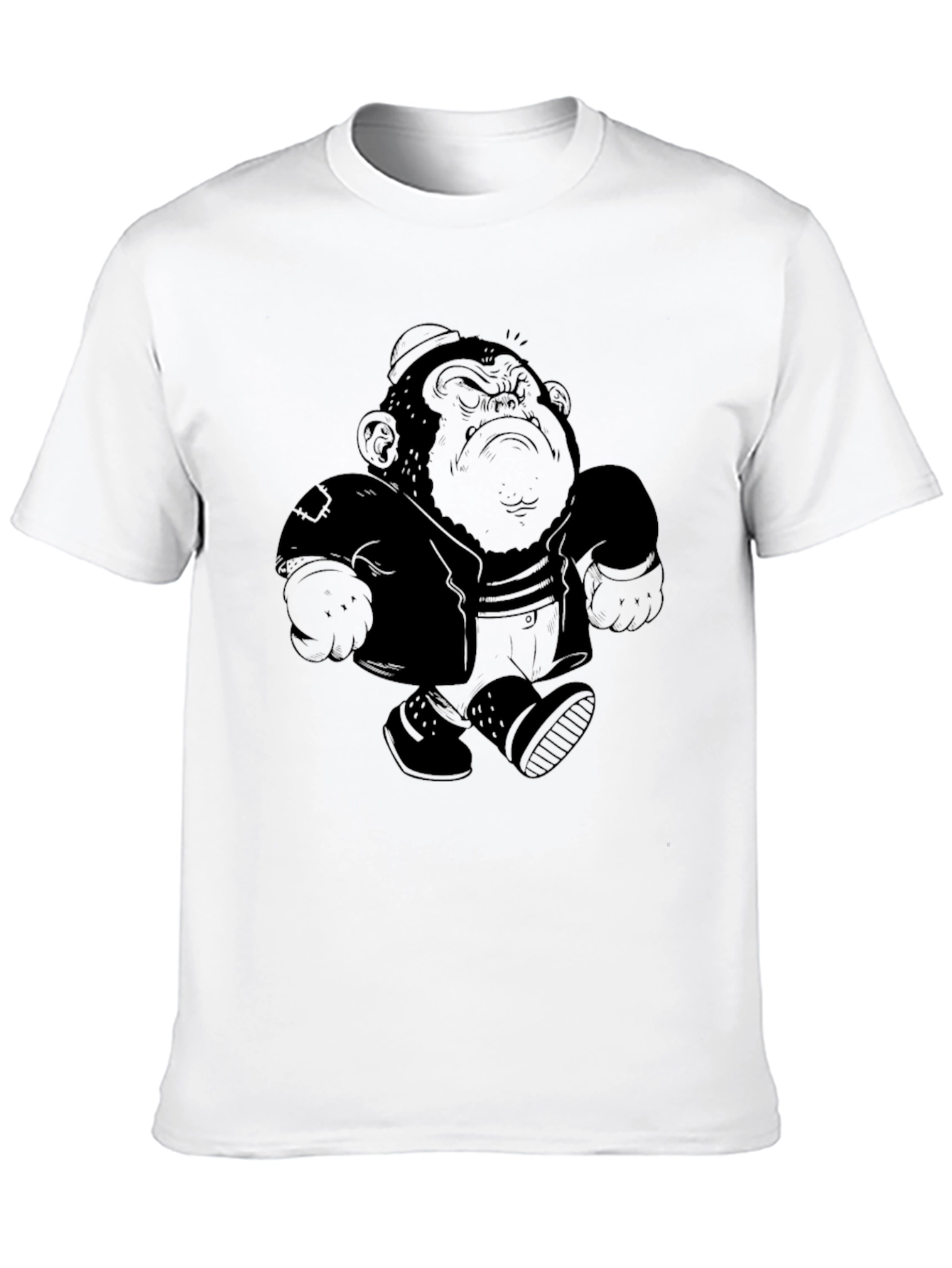 Cool Monkey Graphic Tee - Mens Black T-Shirt