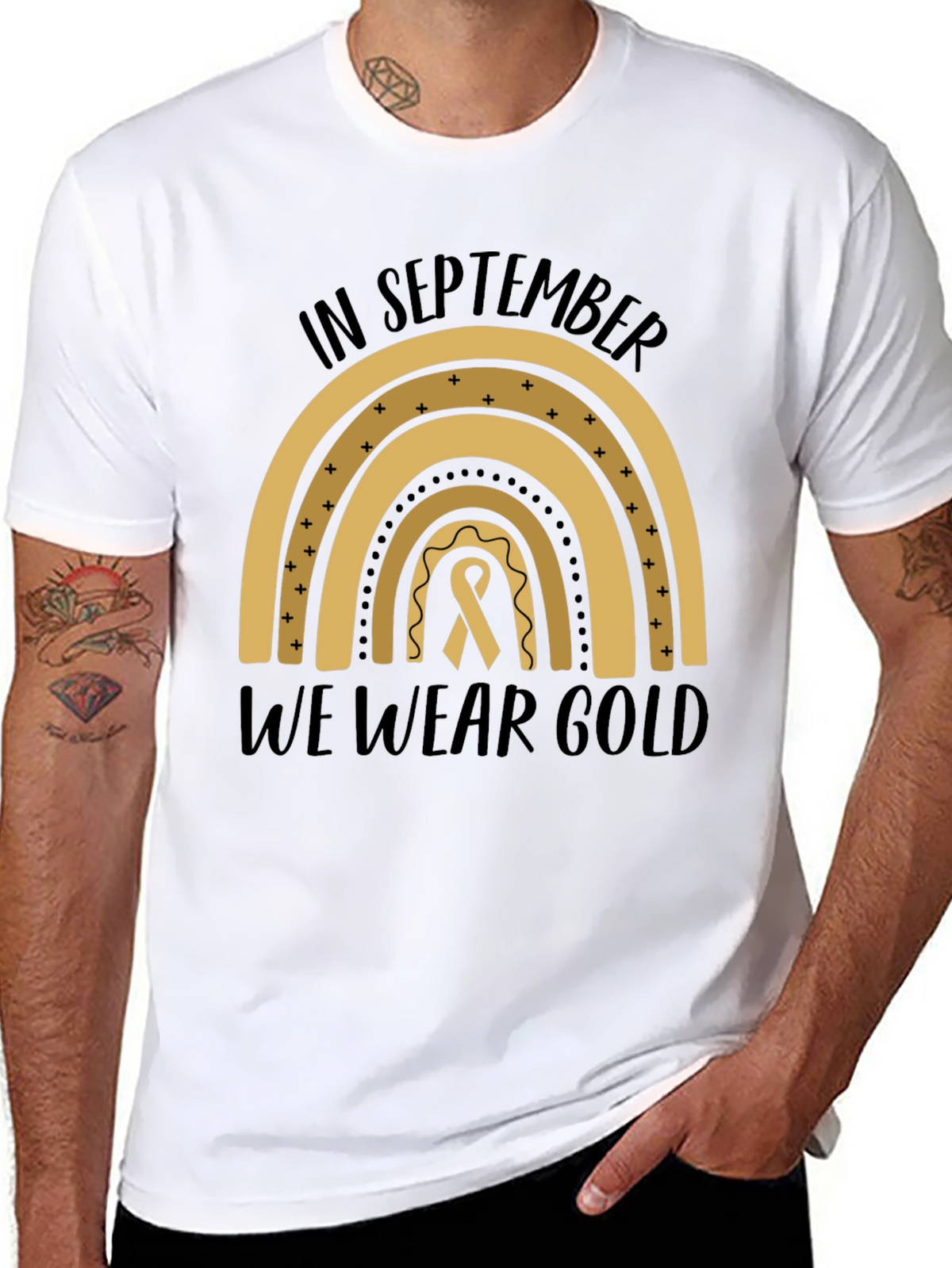 In September We Wear Gold Awareness T-Shirt