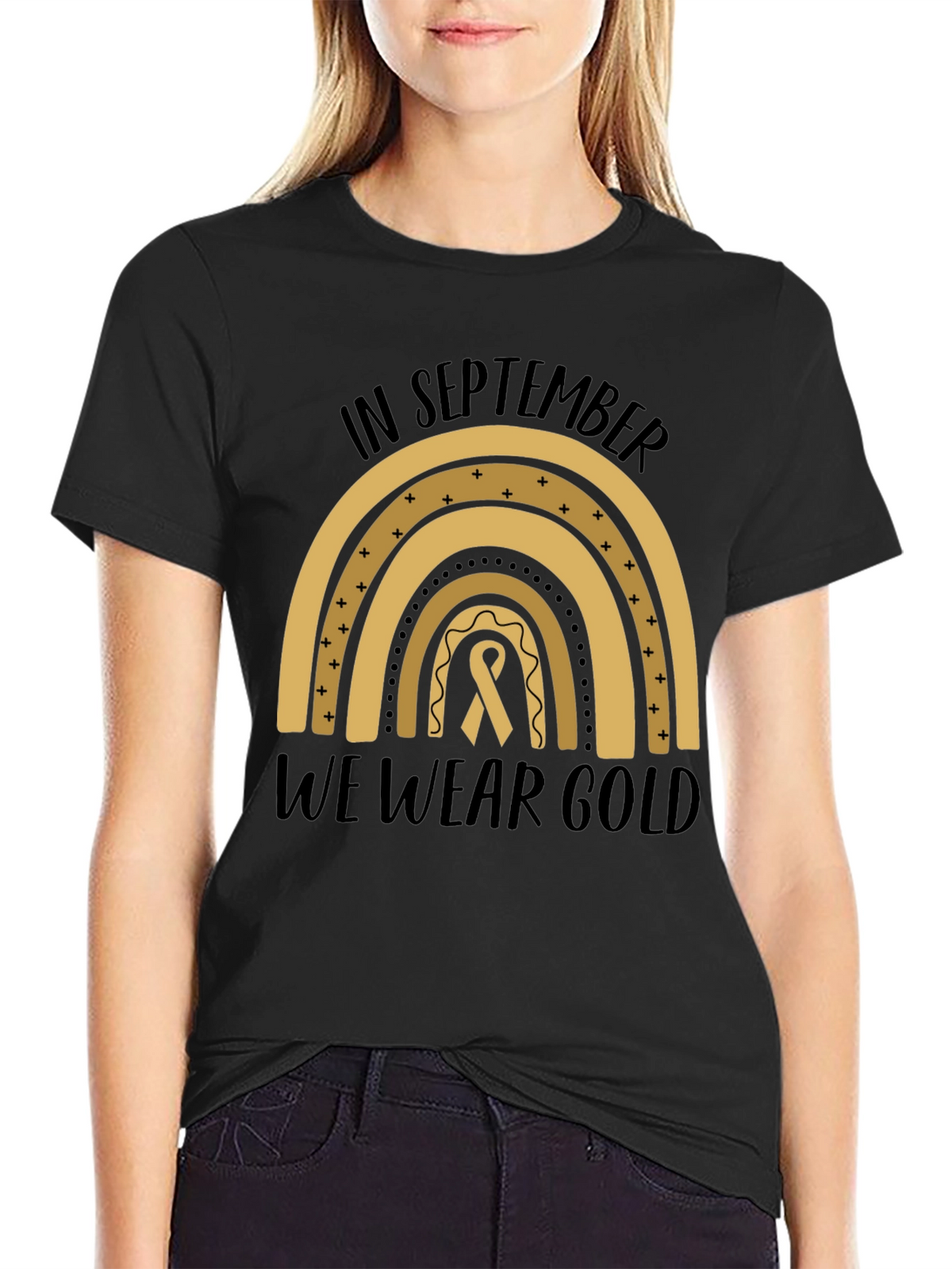 In September We Wear Gold Awareness T-Shirt