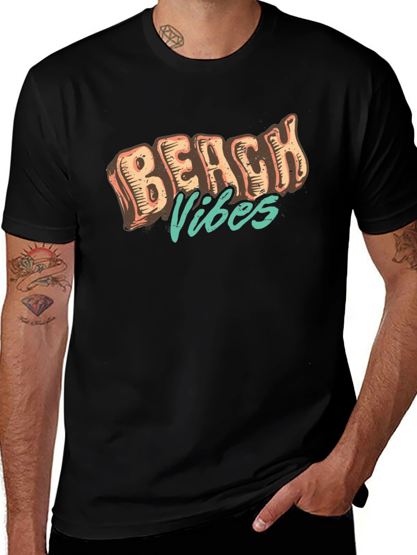 Retro Beach Vibes Graphic T-Shirt